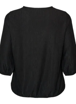 Bluse mit Struktur und 3/4-Ärmeln