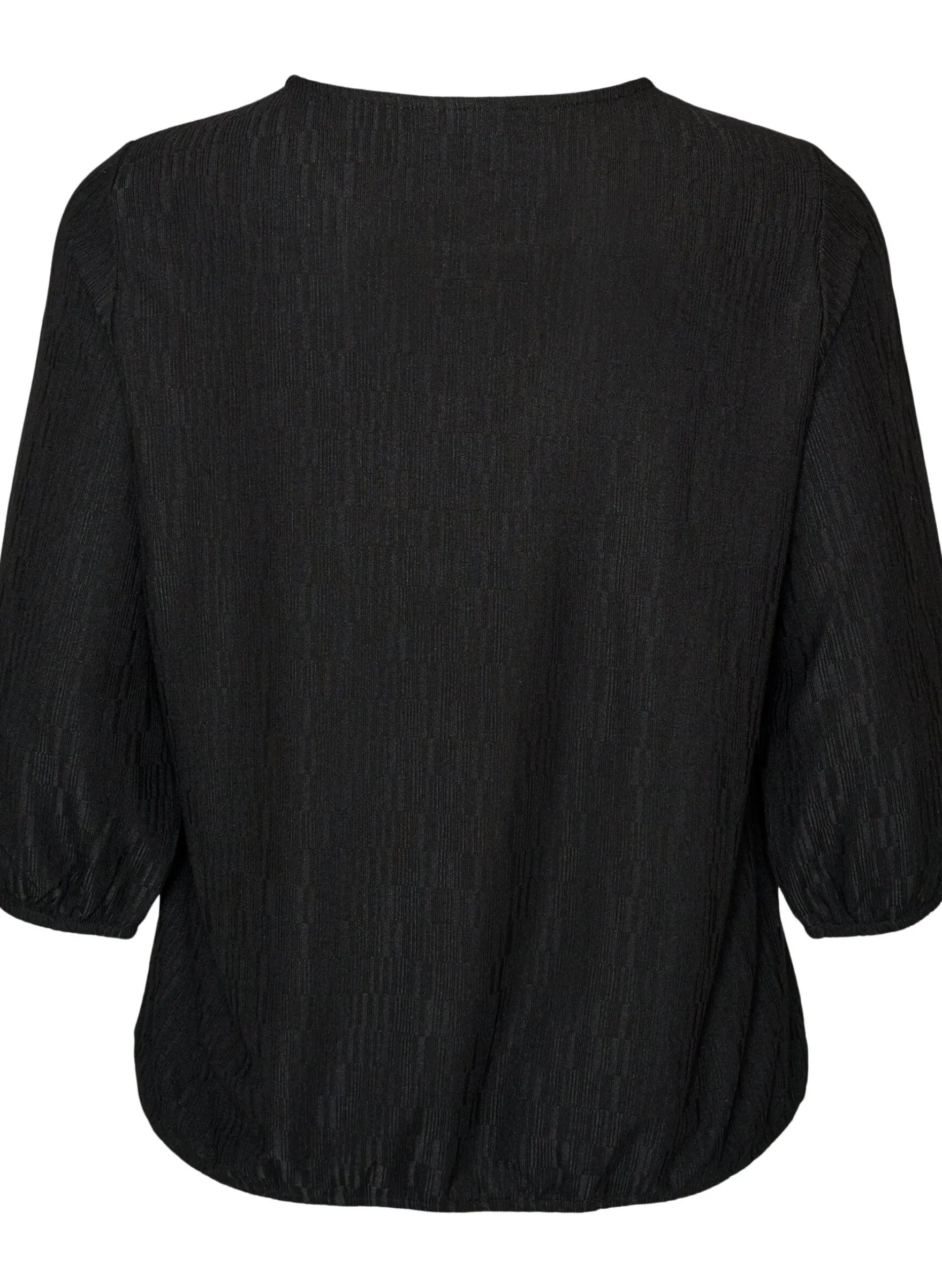 Bluse mit Struktur und 3/4-Ärmeln
