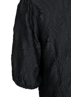 Bluse mit Struktur und 3/4-Ärmeln