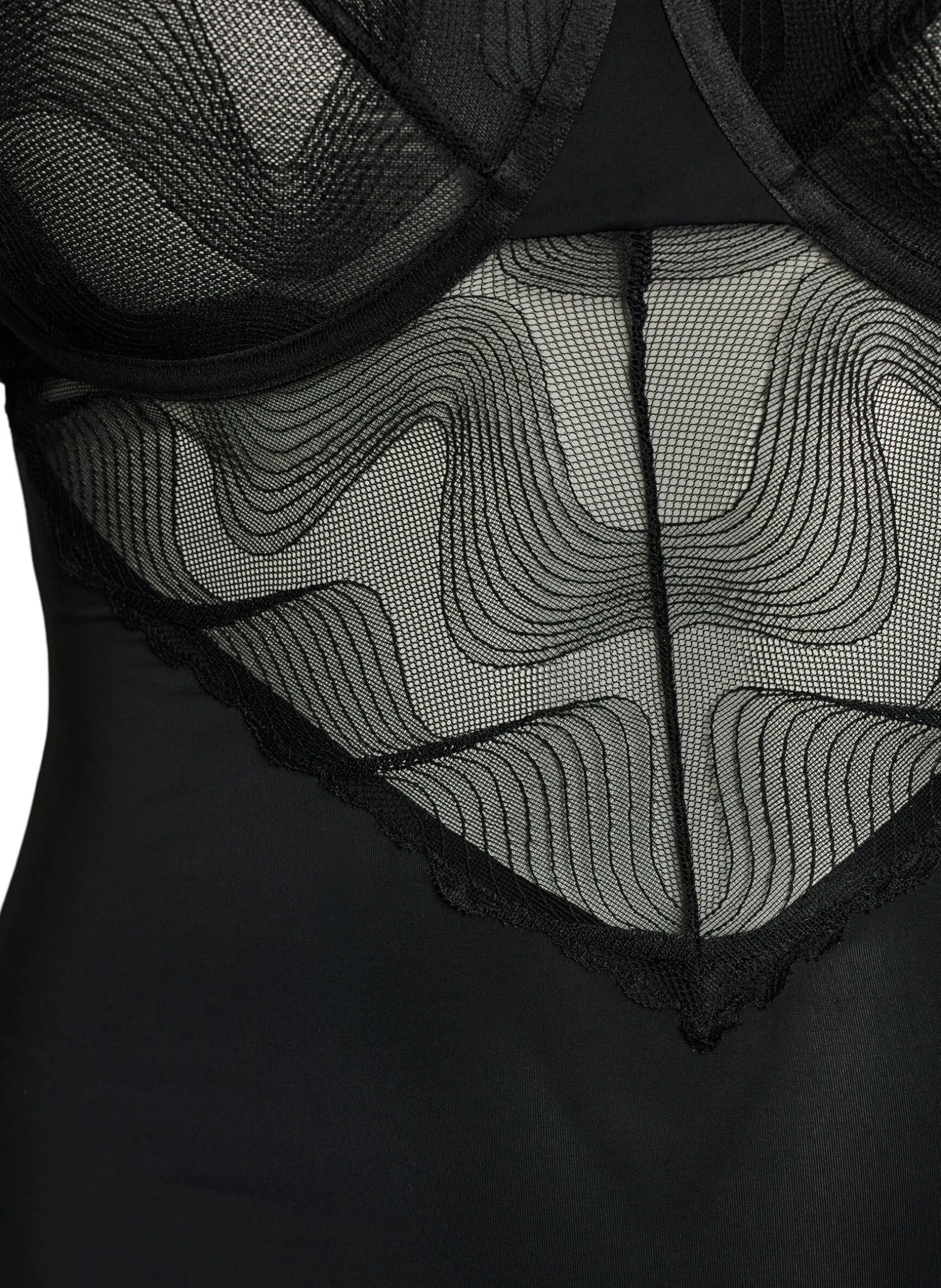 Body mit Bügel und Spitzendetails