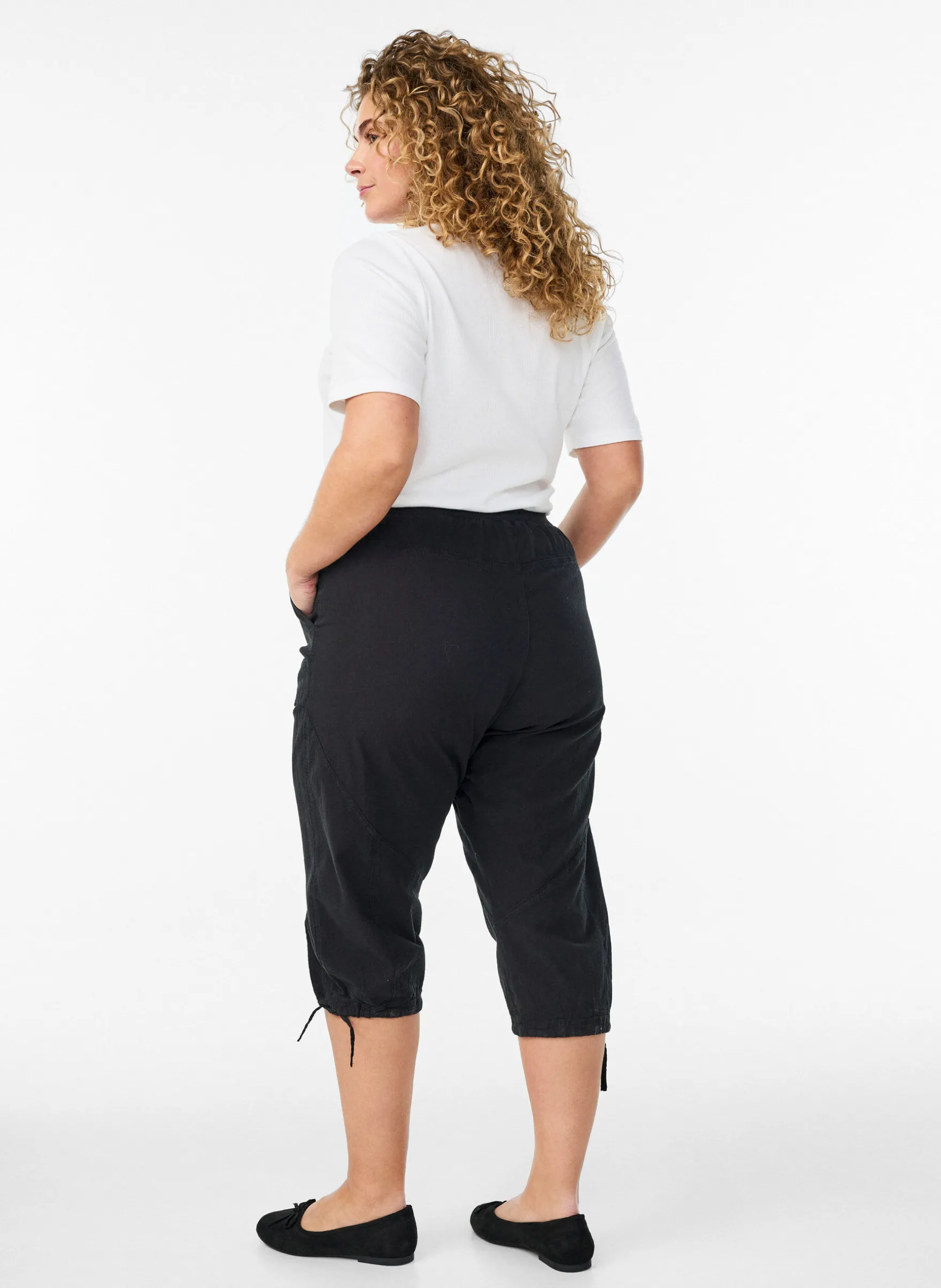 Capri-Hose aus Baumwolle