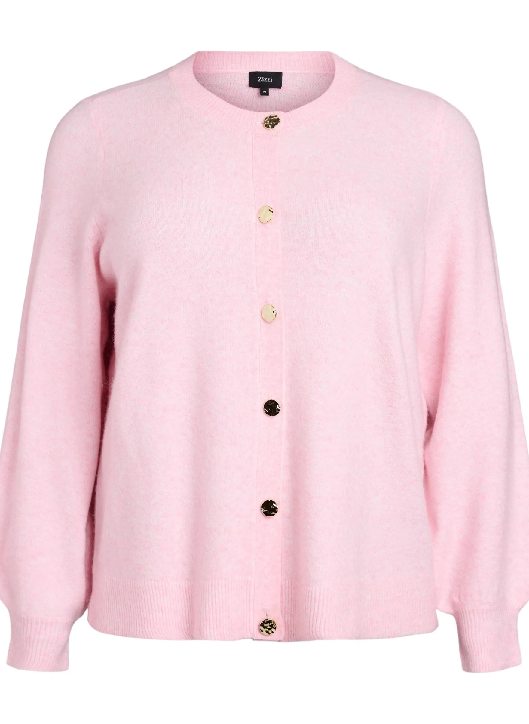 Cardigan aus weichem Strick mit goldfarbenen Knöpfen