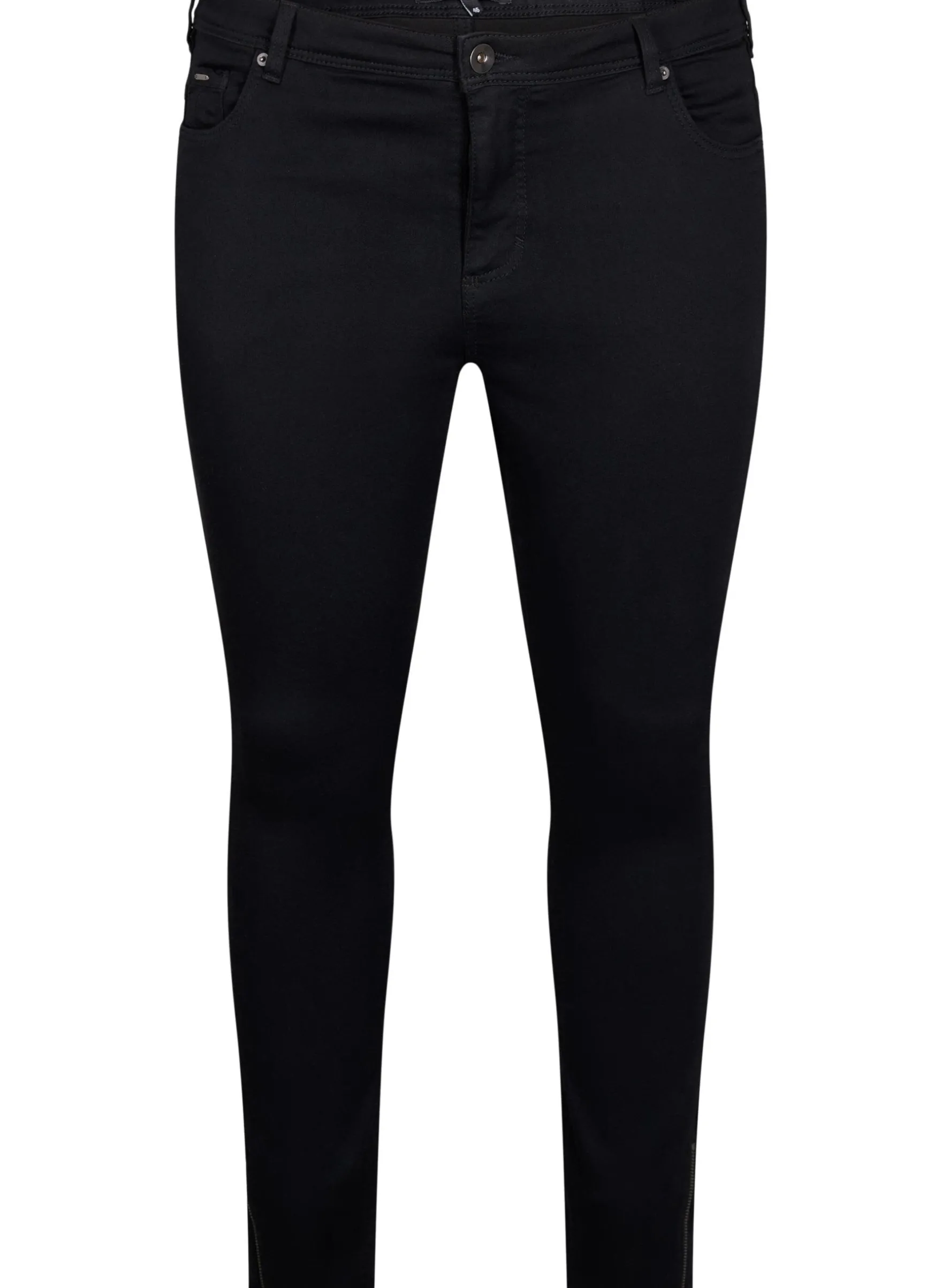 Cropped Amy Jeans mit Reißverschluss