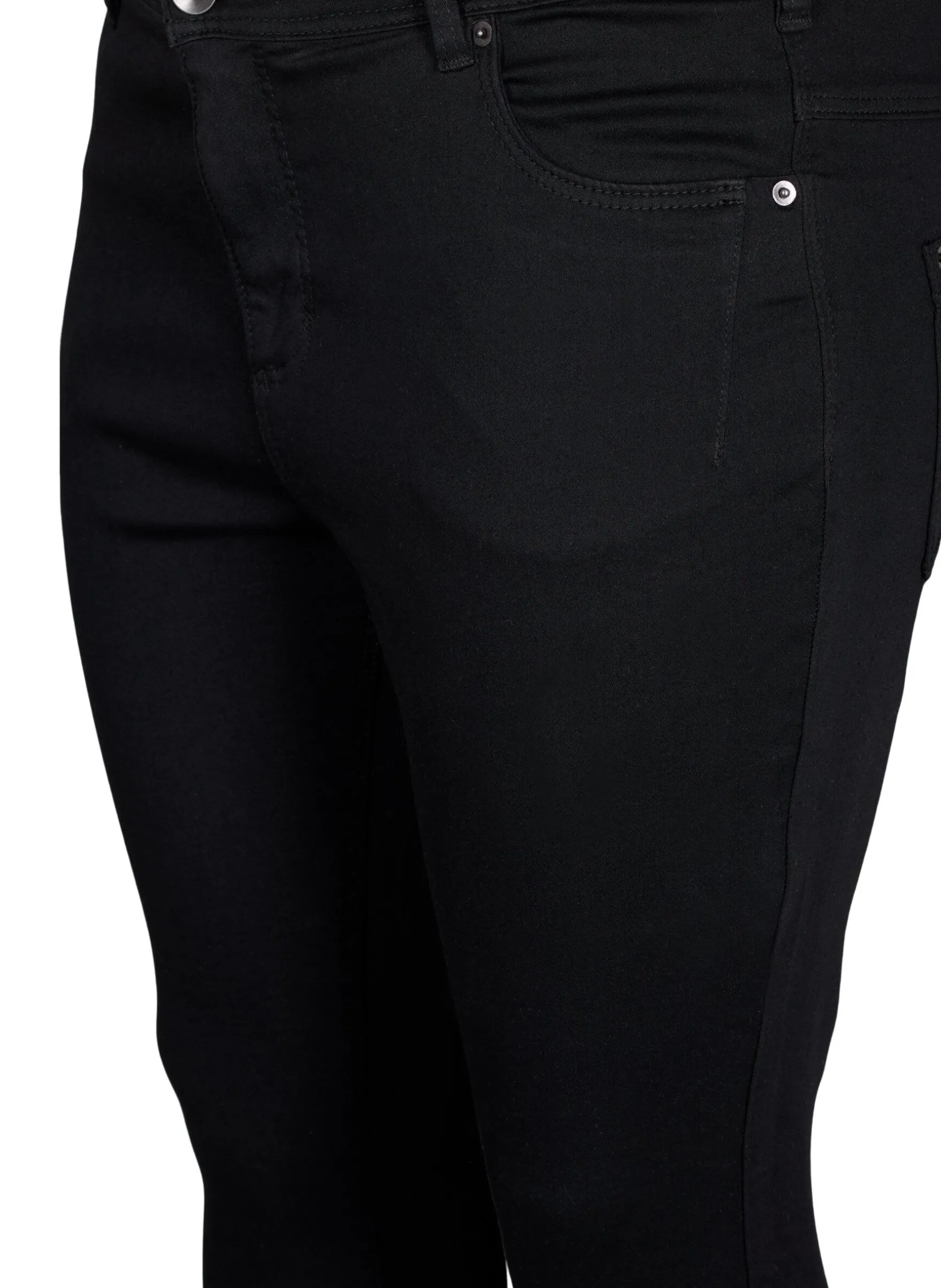 Cropped Amy Jeans mit Reißverschluss