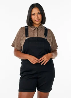 Denim Overalls Kurze Hosen