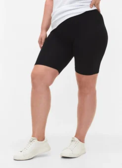 Einfarbige Basic Radlershorts