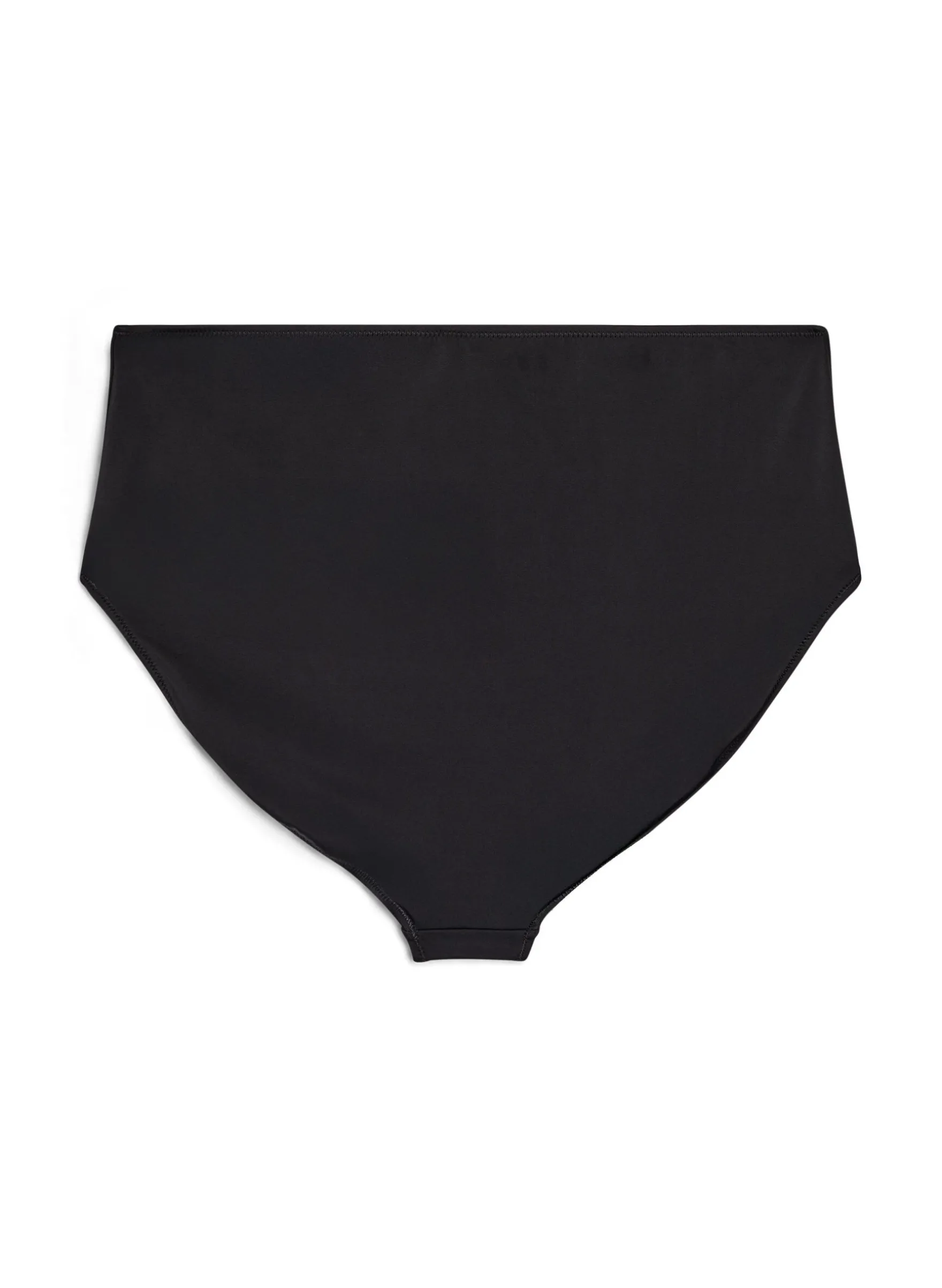 Einfarbige hoch taillierte Bikinihose