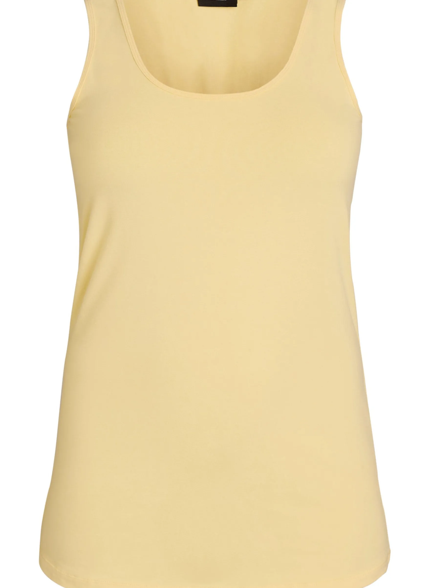 Einfarbiges Basic Top aus Baumwolle