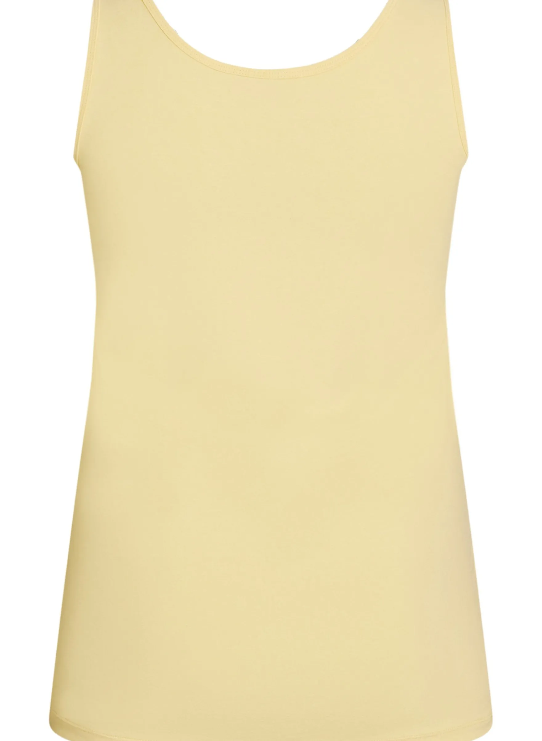 Einfarbiges Basic Top aus Baumwolle