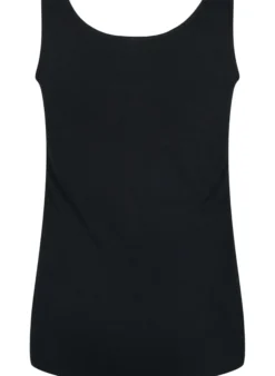 Einfarbiges basic Top aus Baumwolle
