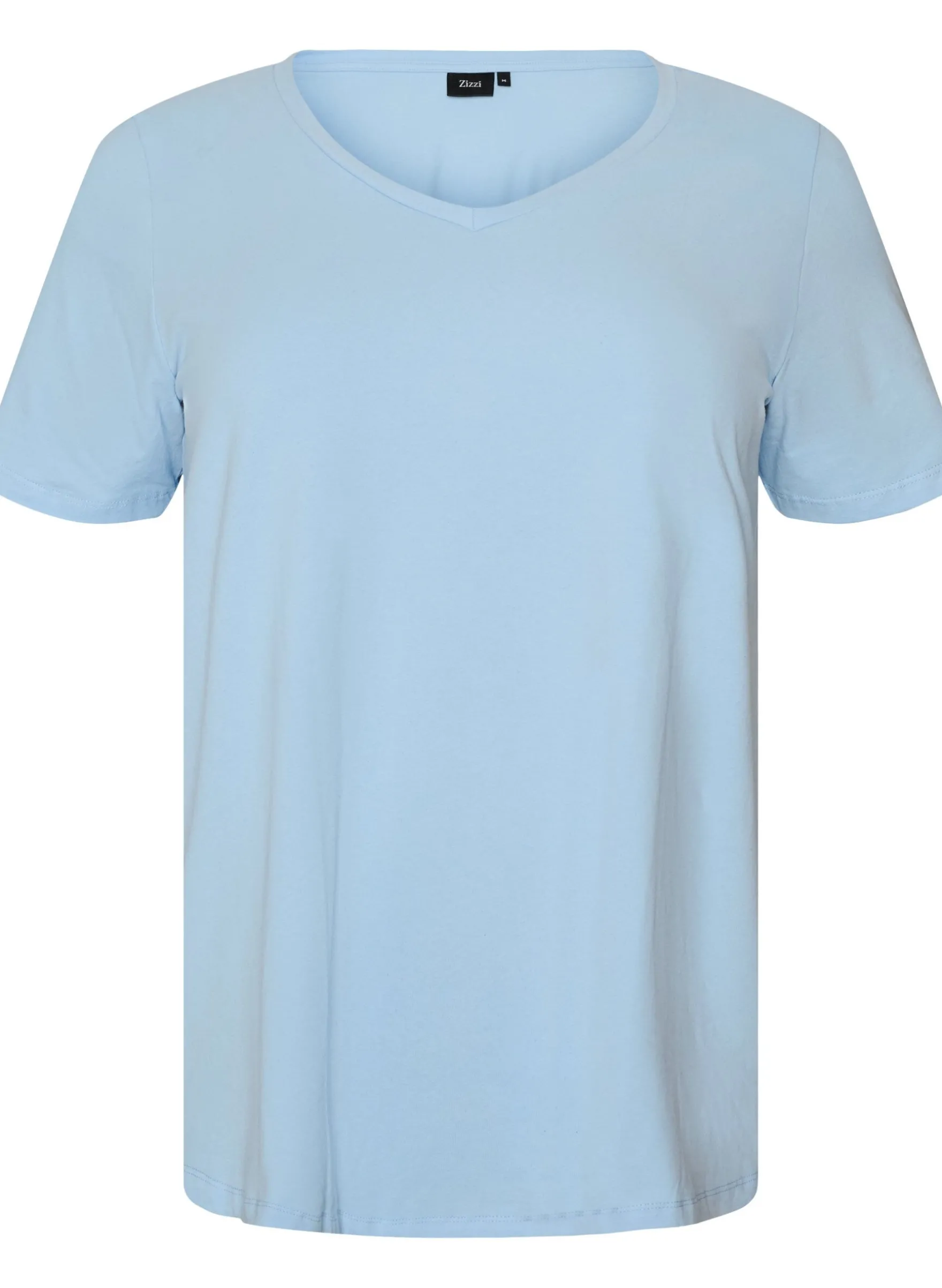 Einfarbiges basic T-Shirt aus Baumwolle