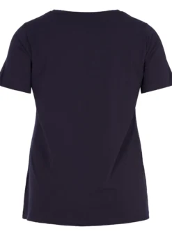 Einfarbiges basic T-Shirt aus Baumwolle