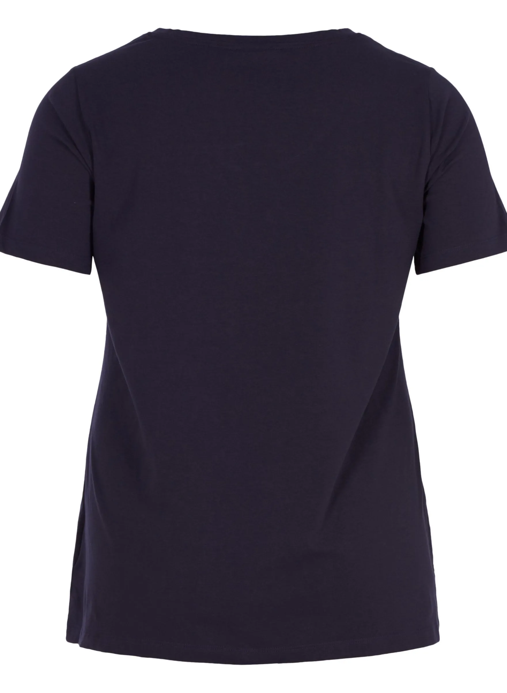 Einfarbiges basic T-Shirt aus Baumwolle