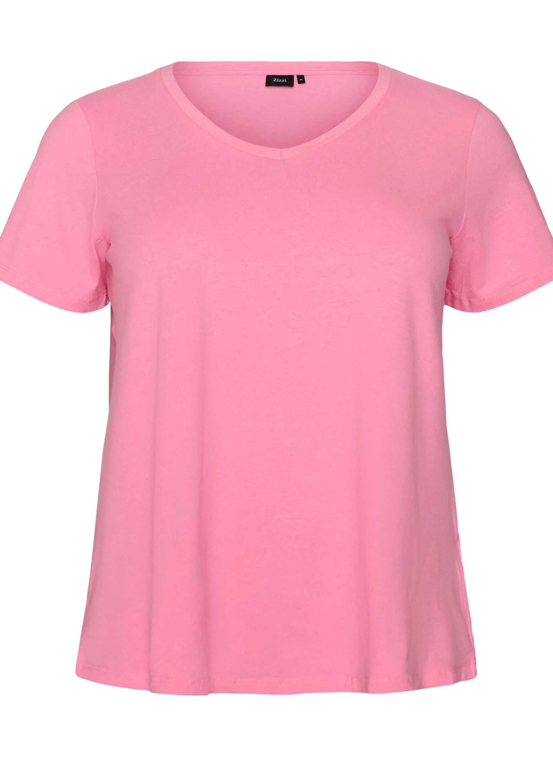 Einfarbiges basic T-Shirt aus Baumwolle
