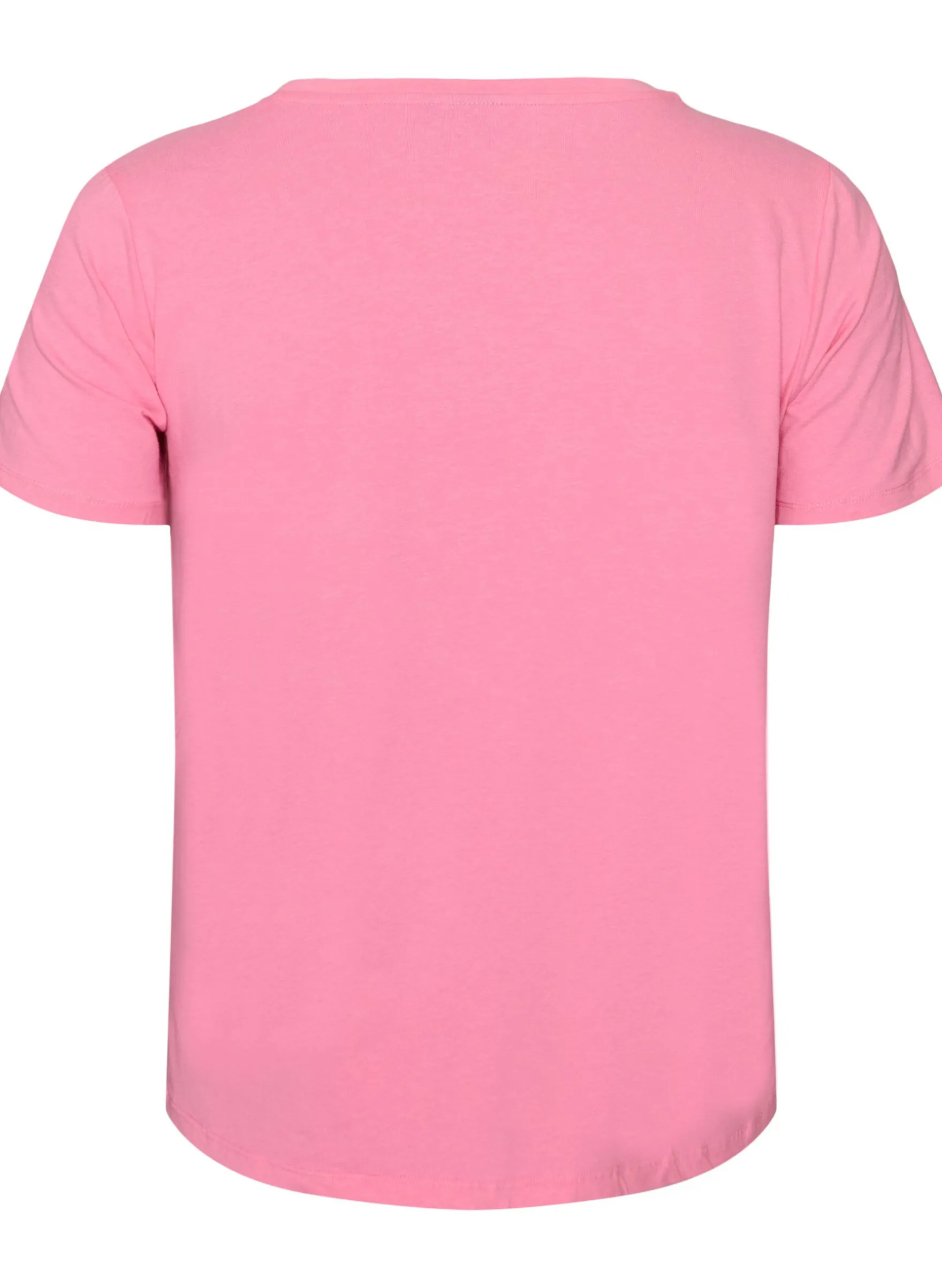 Einfarbiges basic T-Shirt aus Baumwolle