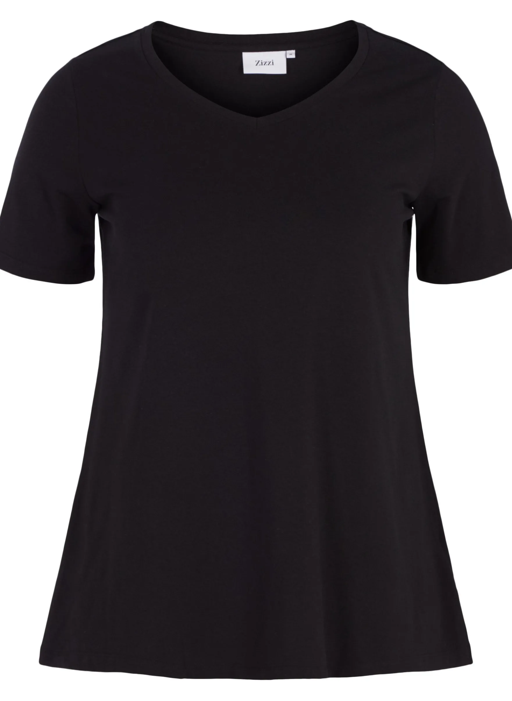 Einfarbiges basic T-Shirt aus Baumwolle