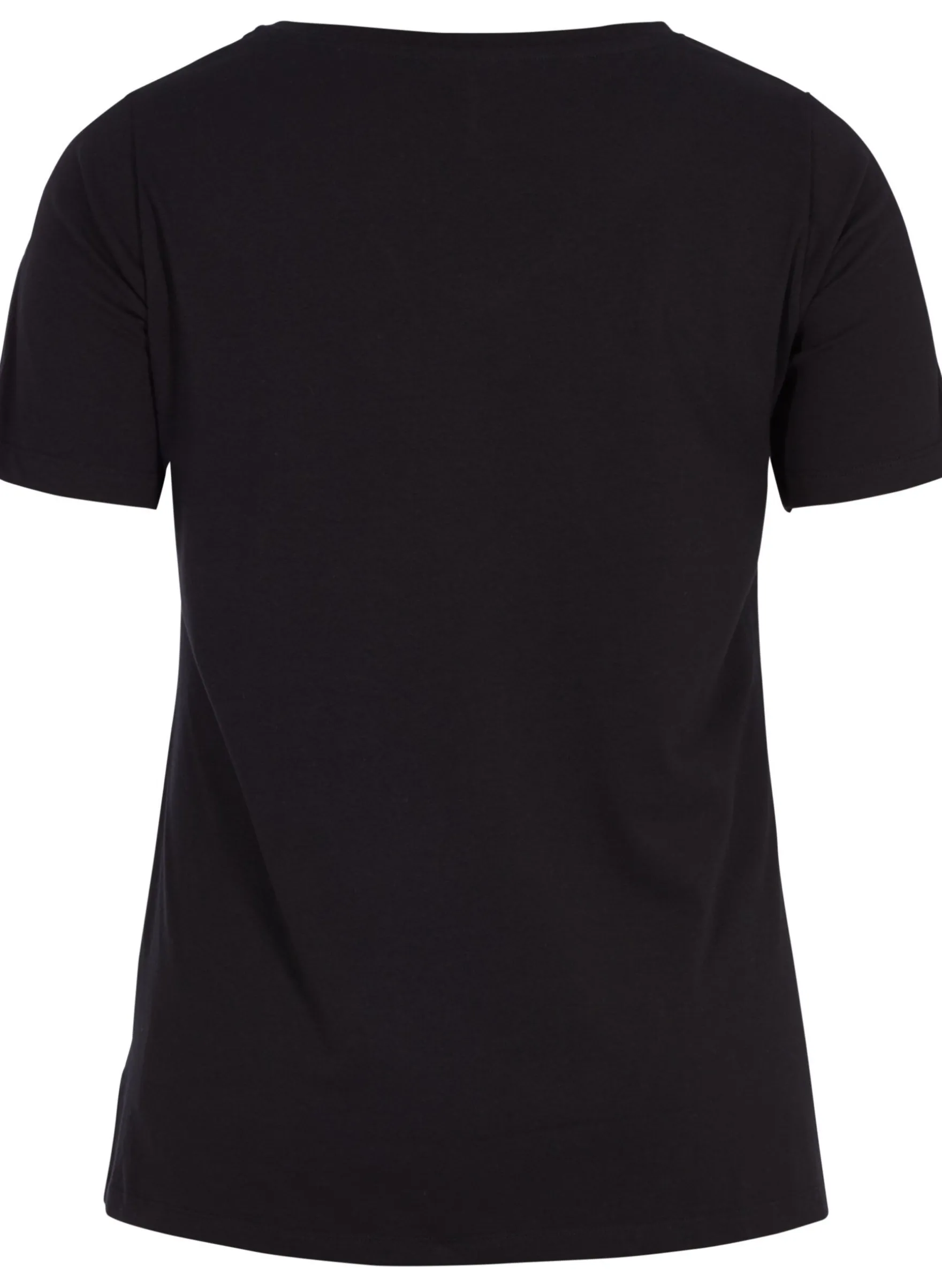 Einfarbiges basic T-Shirt aus Baumwolle
