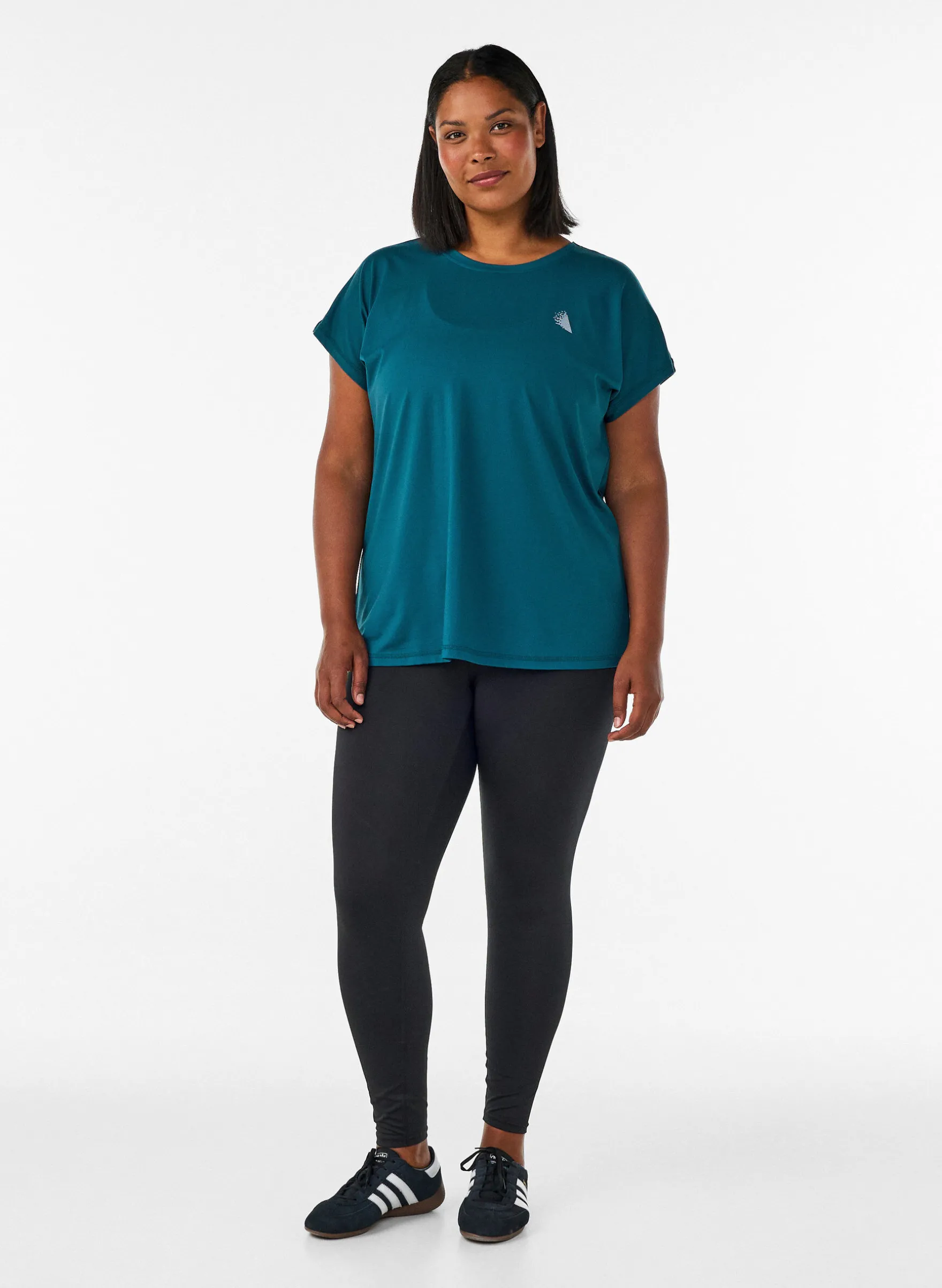 Einfarbiges Trainings-T-Shirt