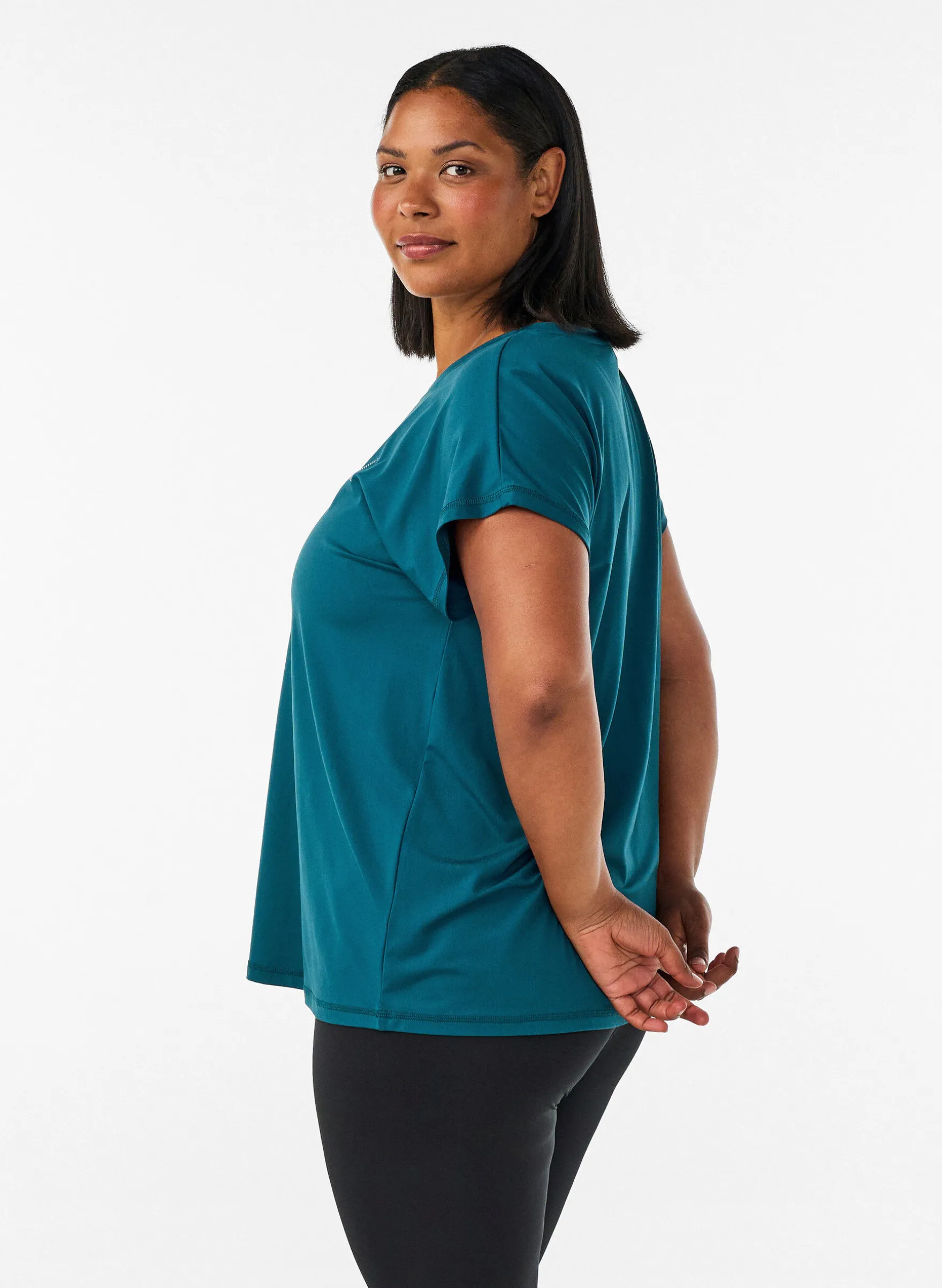 Einfarbiges Trainings-T-Shirt