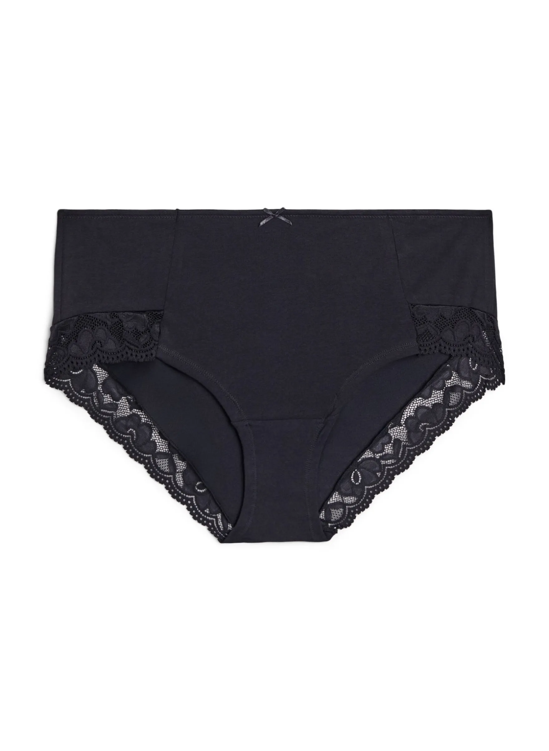 3er Pack Hipster-Panties mit Spitzenbündchen