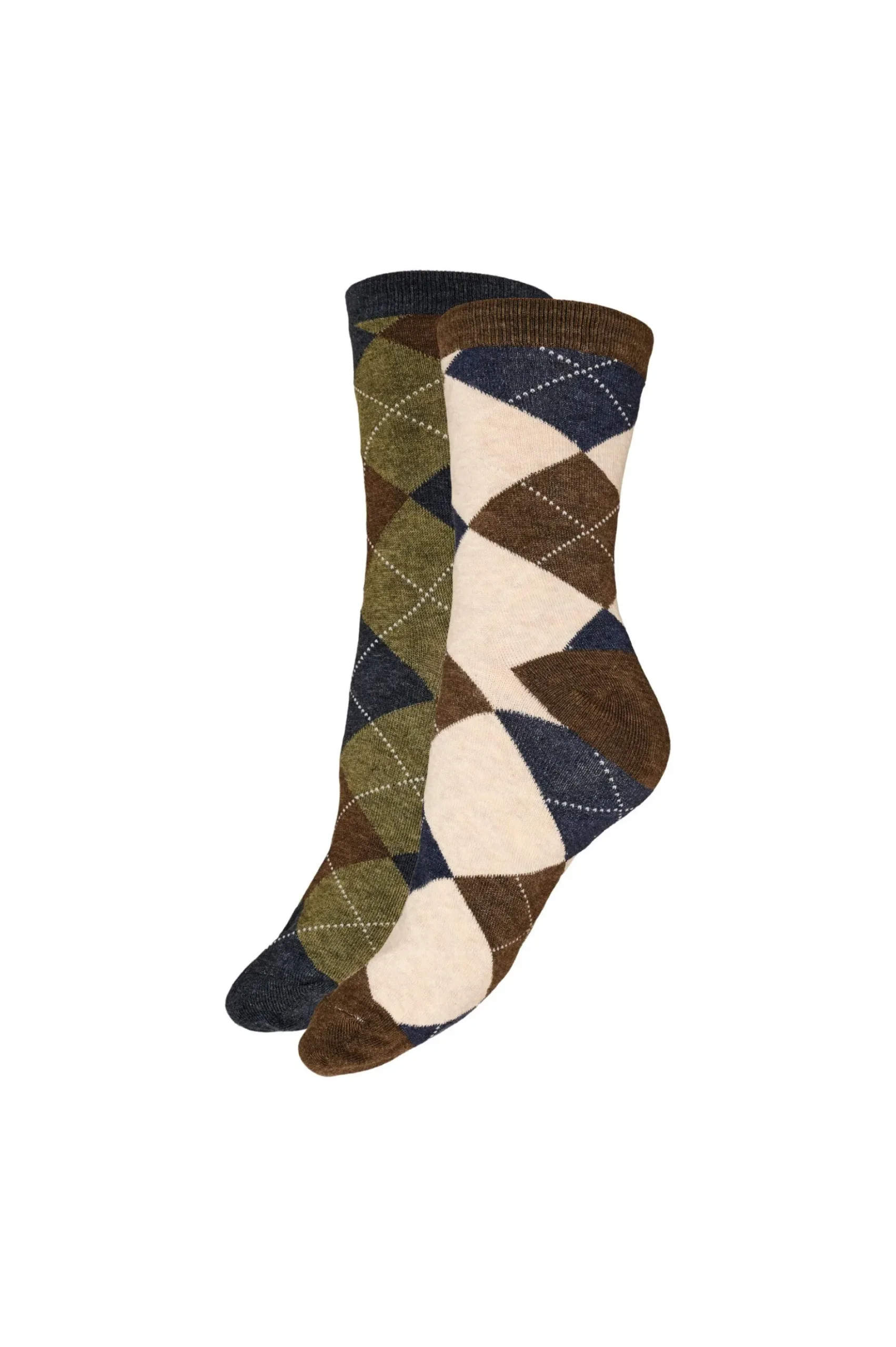 2er-Pack Socken mit Harlekinmuster