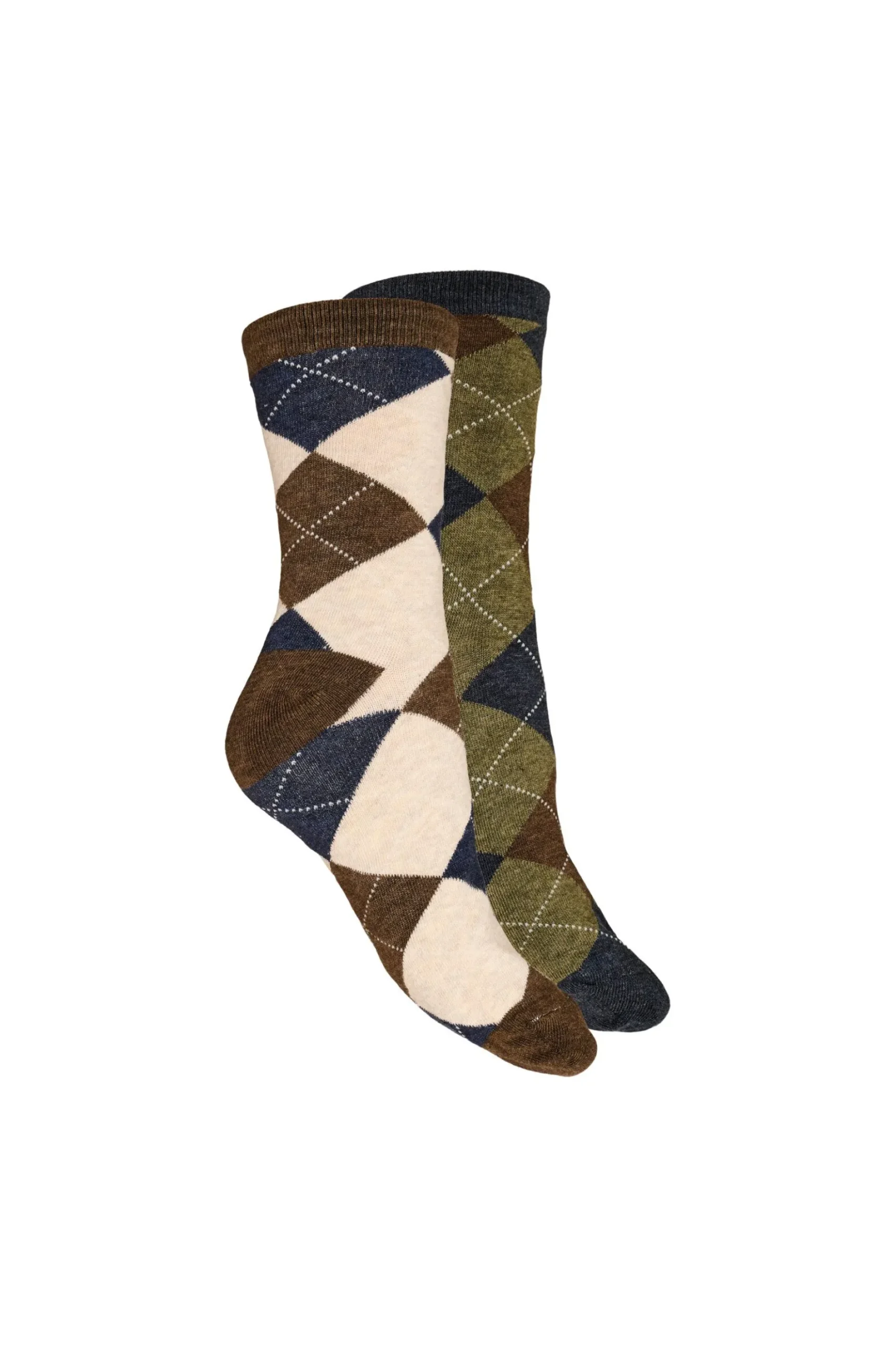 2er-Pack Socken mit Harlekinmuster