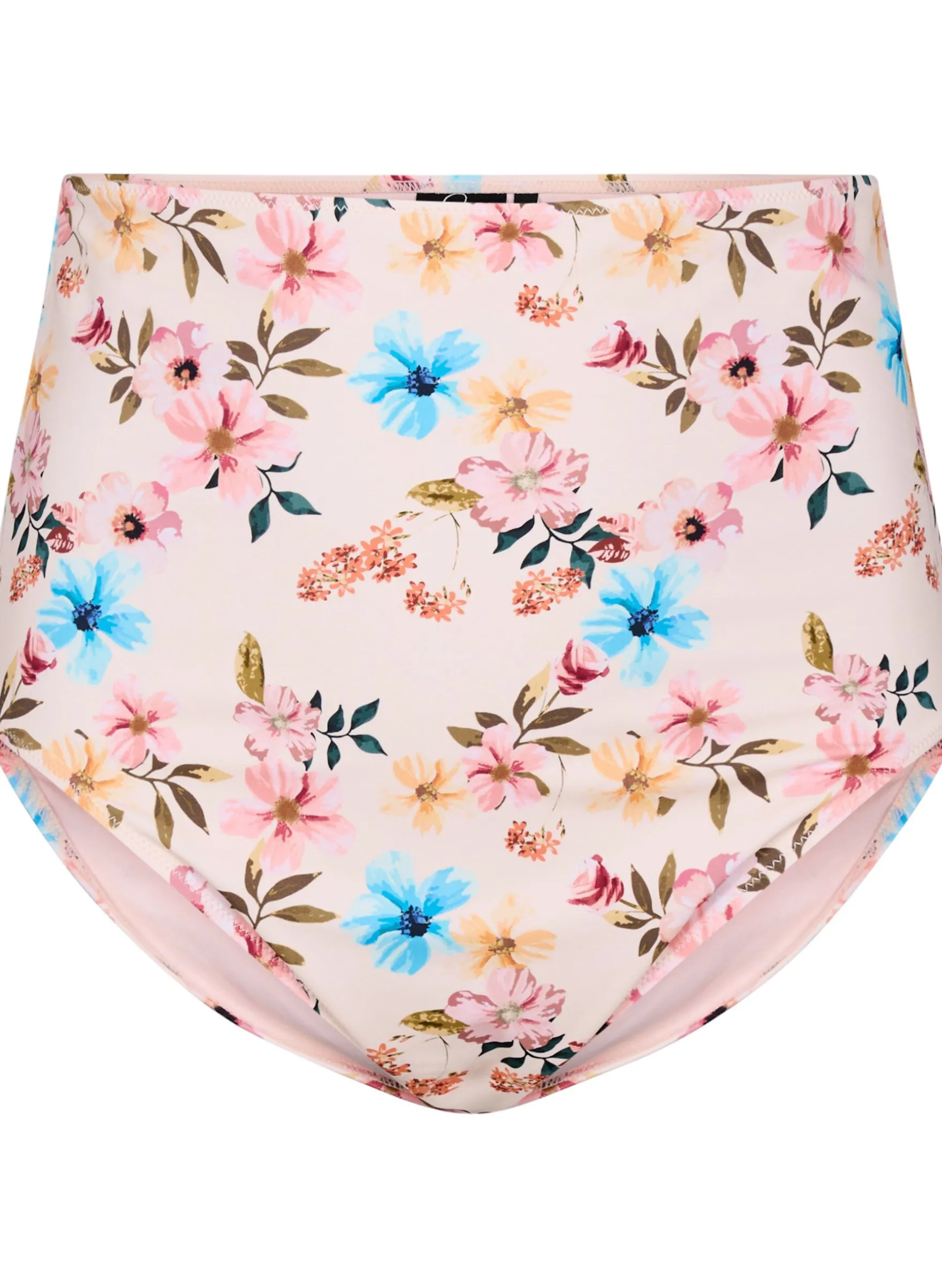 Extra hoch taillierte Bikini-Hose mit Blumenprint