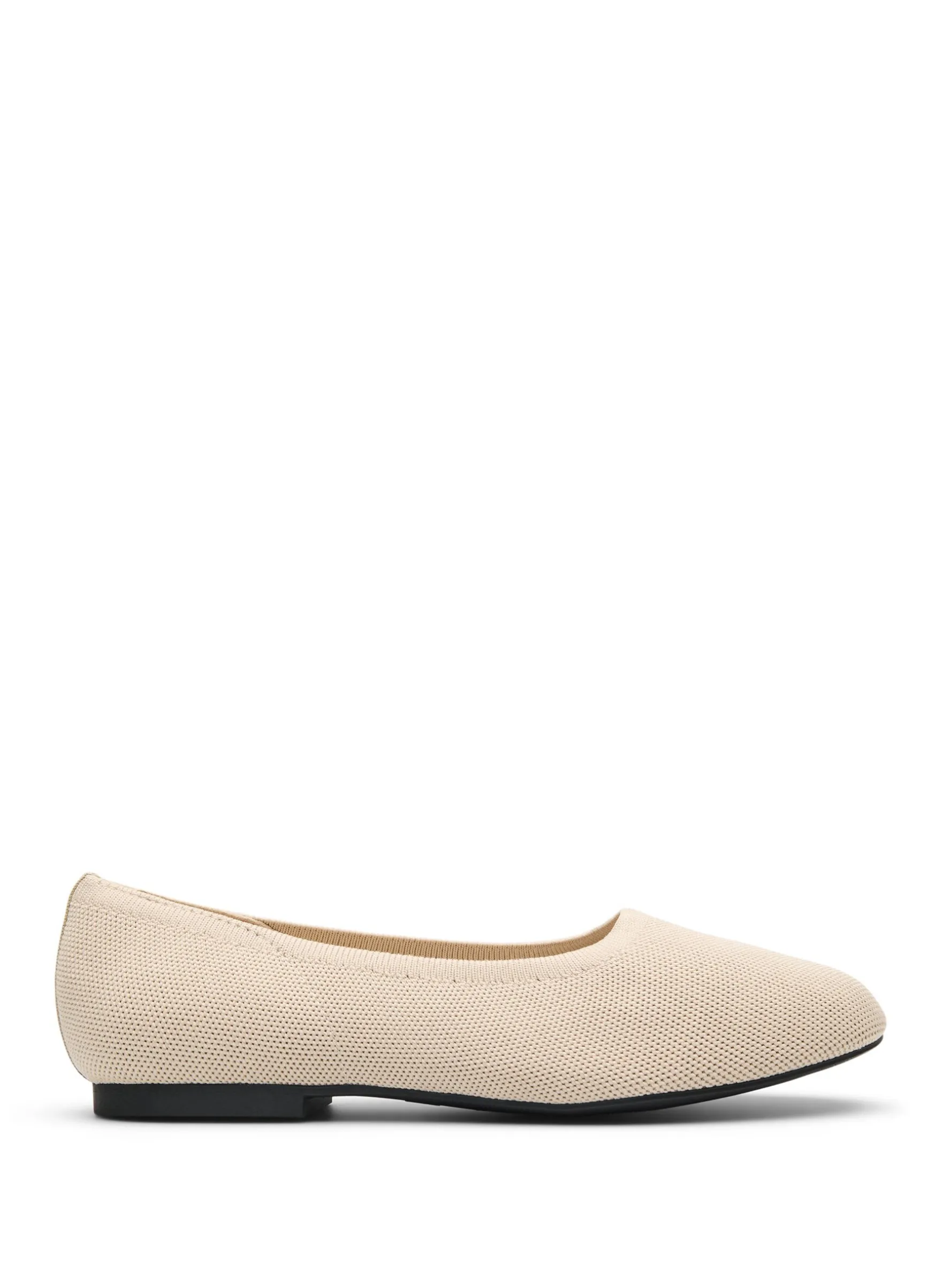 Extra Weite - Ballerinas aus fein strukturiertem Stoff