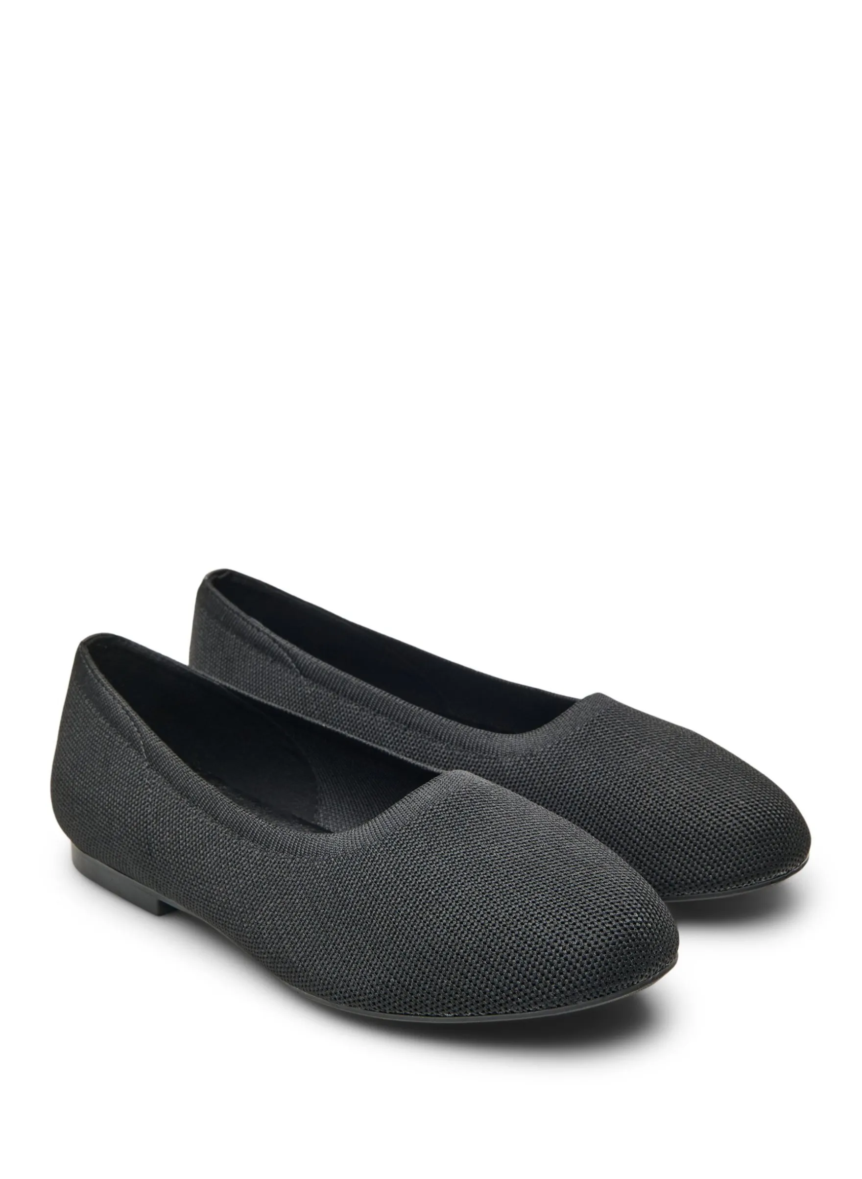 Extra Weite - Ballerinas aus fein strukturiertem Stoff