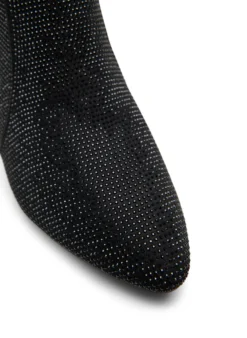Extra Weite - Knöchelstiefel mit Strasssteinen