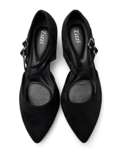 Extra Weite - Pumps mit doppelten Riemen
