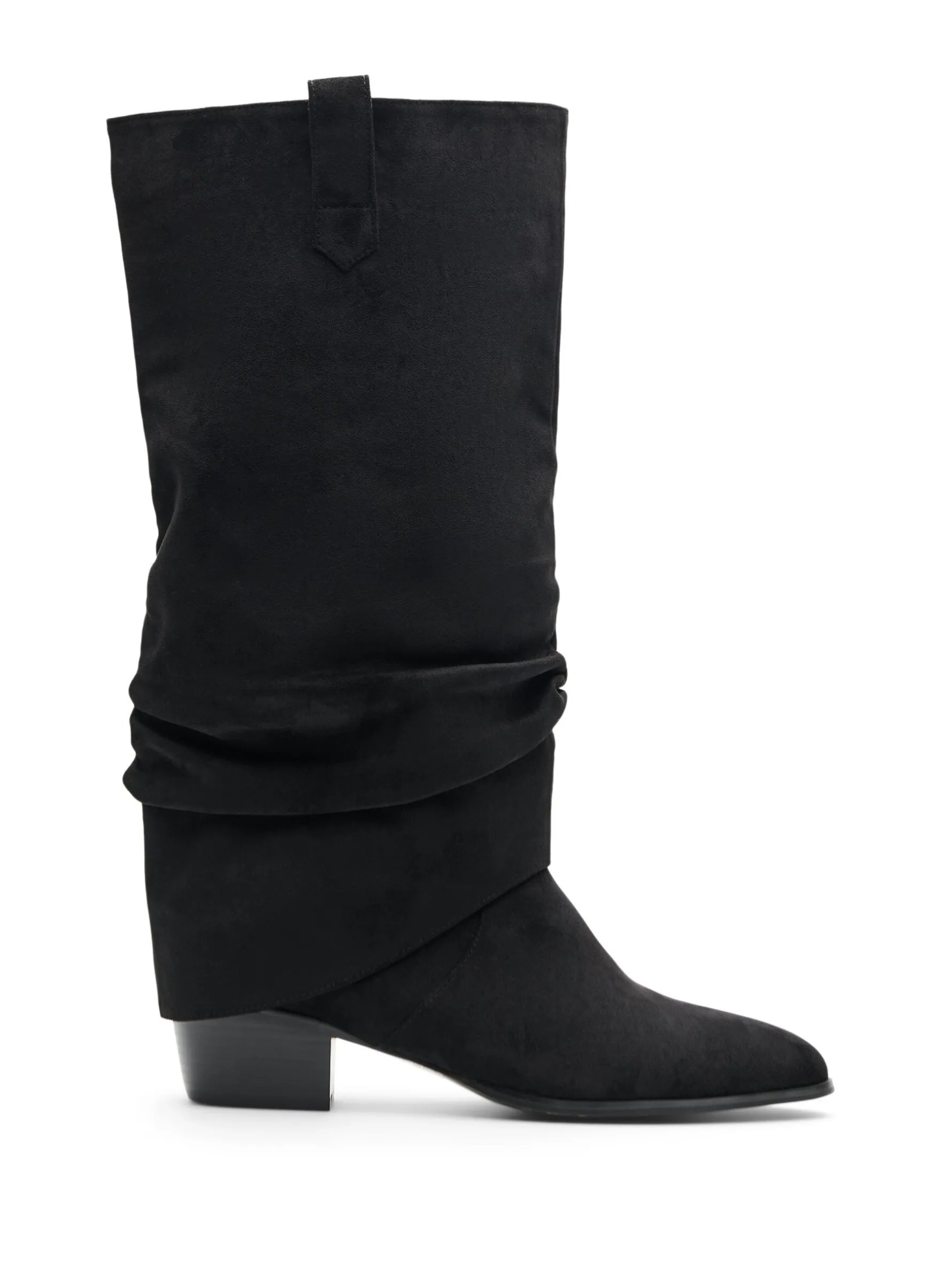 Extra Weiter - Langer Stiefel in Wildlederoptik mit abnehmbarem Schaft