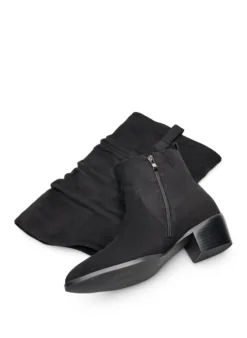 Extra Weiter - Langer Stiefel in Wildlederoptik mit abnehmbarem Schaft