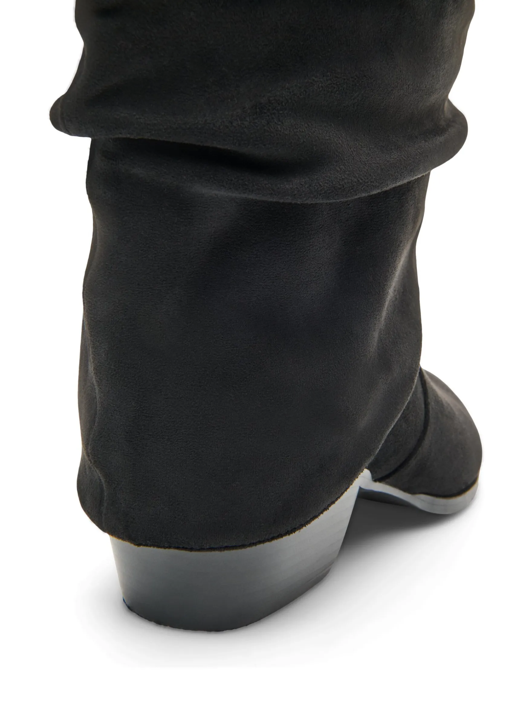 Extra Weiter - Langer Stiefel in Wildlederoptik mit abnehmbarem Schaft