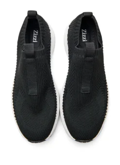 Extra Weite - Sneakers aus dehnbarem Strickmaterial