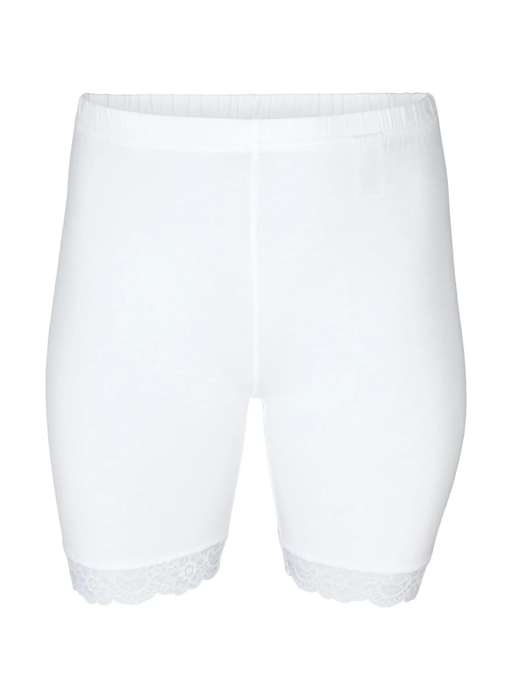 Fahrradshorts mit Spitzensaum
