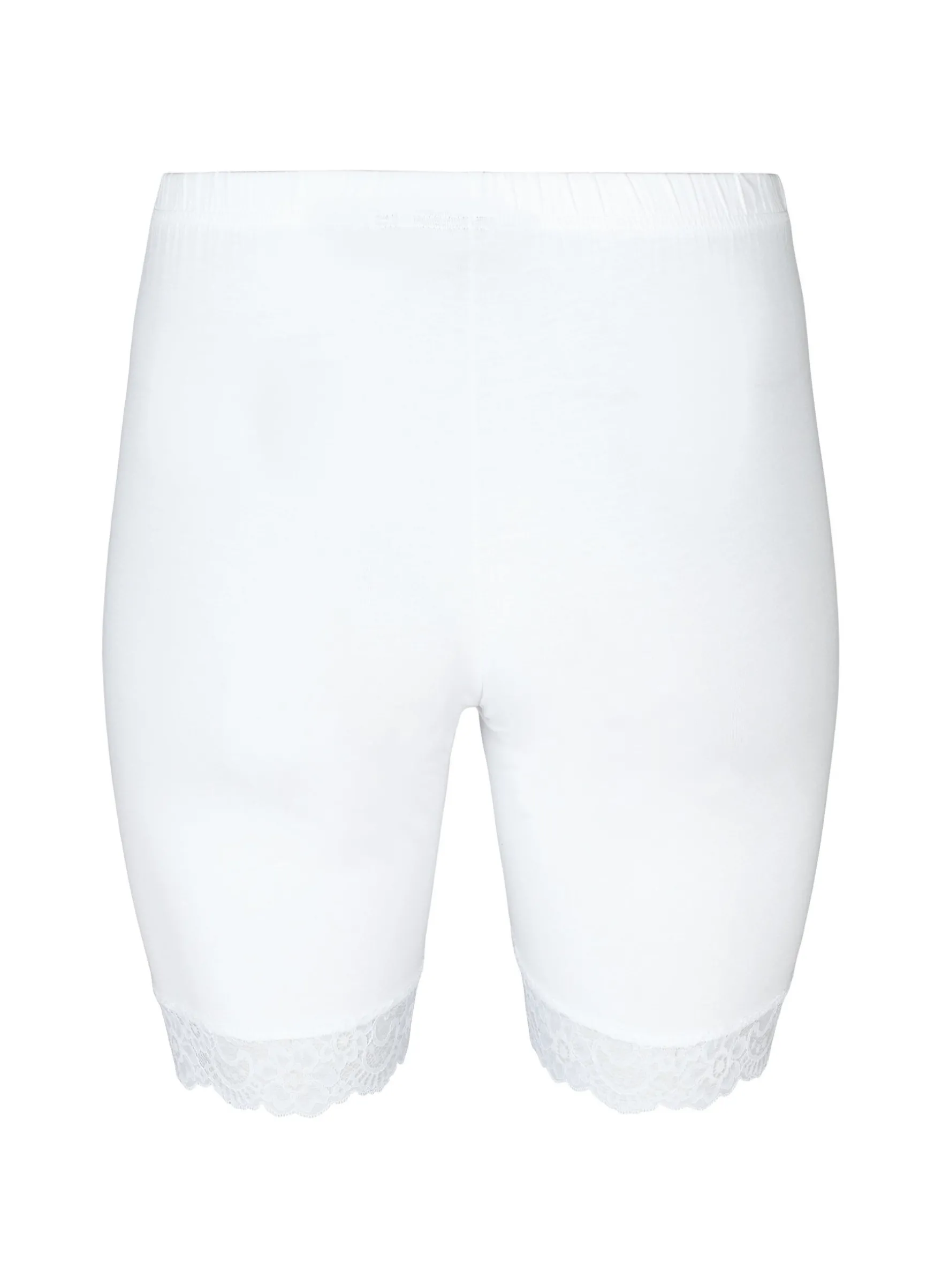 Fahrradshorts mit Spitzensaum