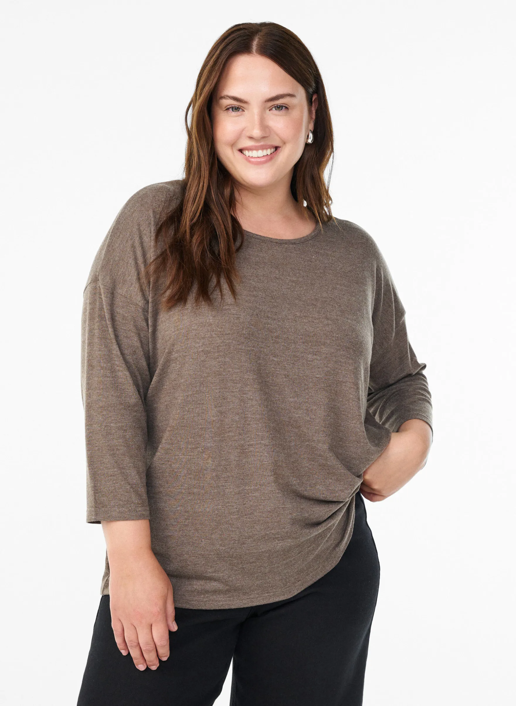 FLASH - Bluse aus Jersey mit 3/4-Ärmeln