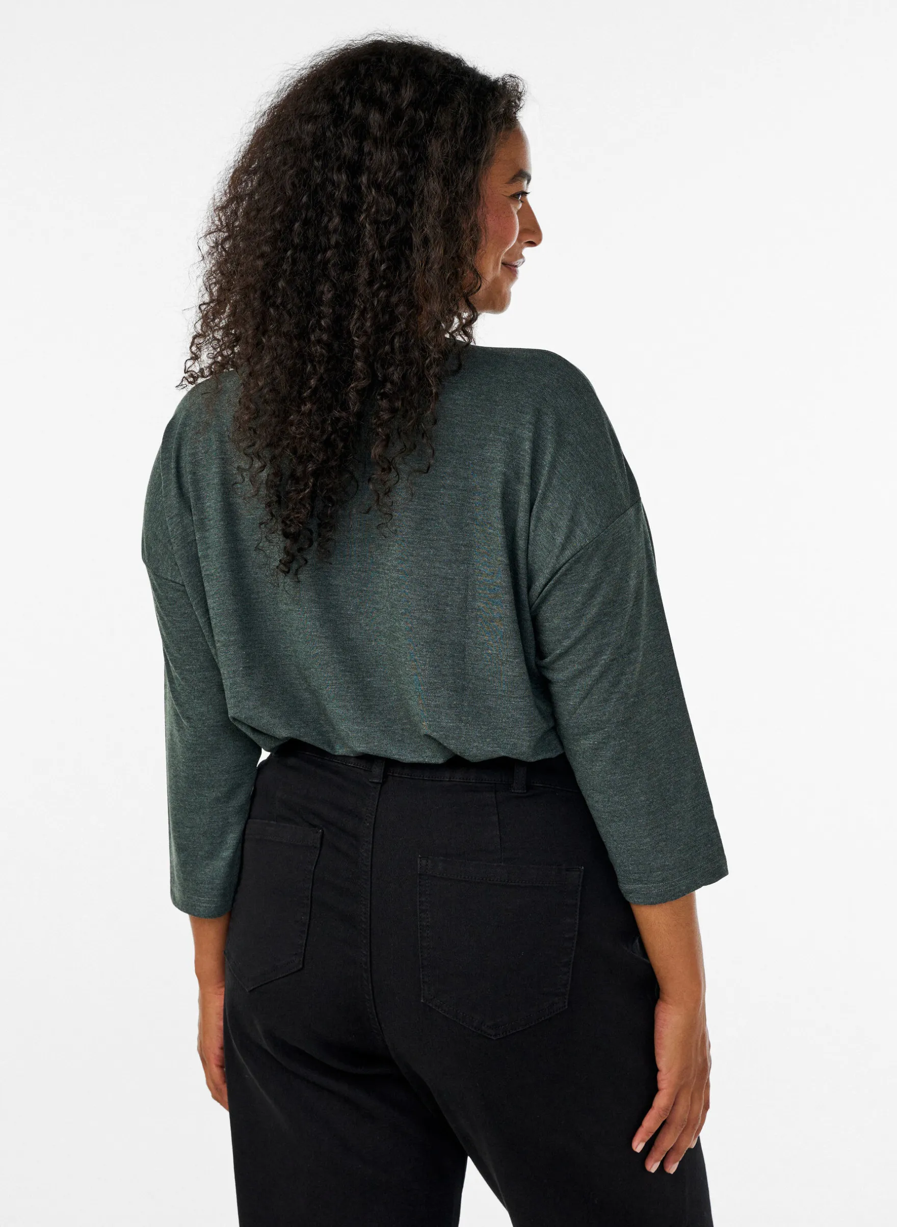FLASH - Bluse aus Jersey mit 3/4-Ärmeln