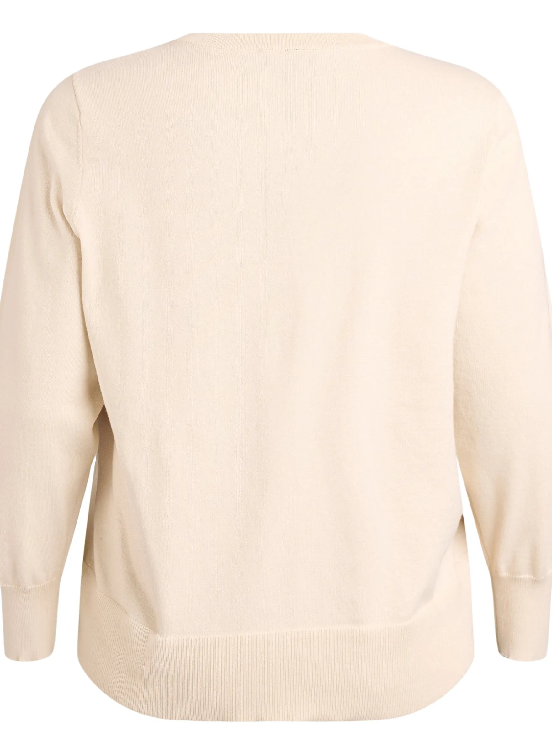 FLASH - Feinstrick-Strickjacke mit Rundhalsausschnitt