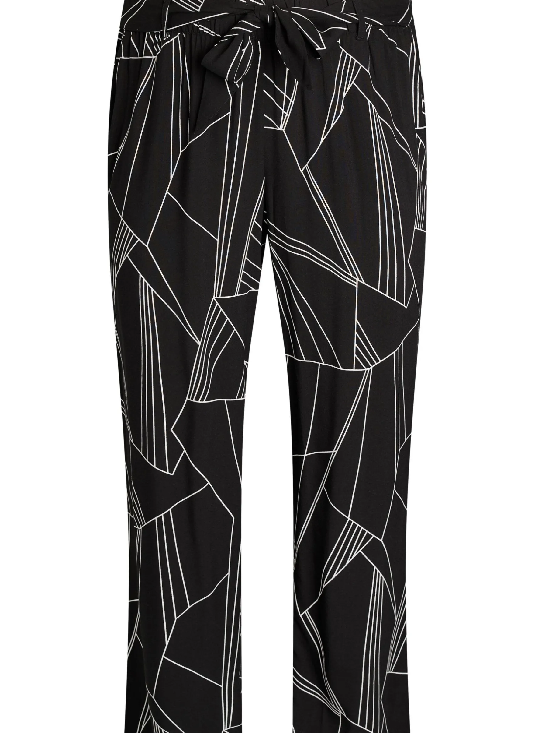 FLASH - Hoch taillierte Hose aus Viskose