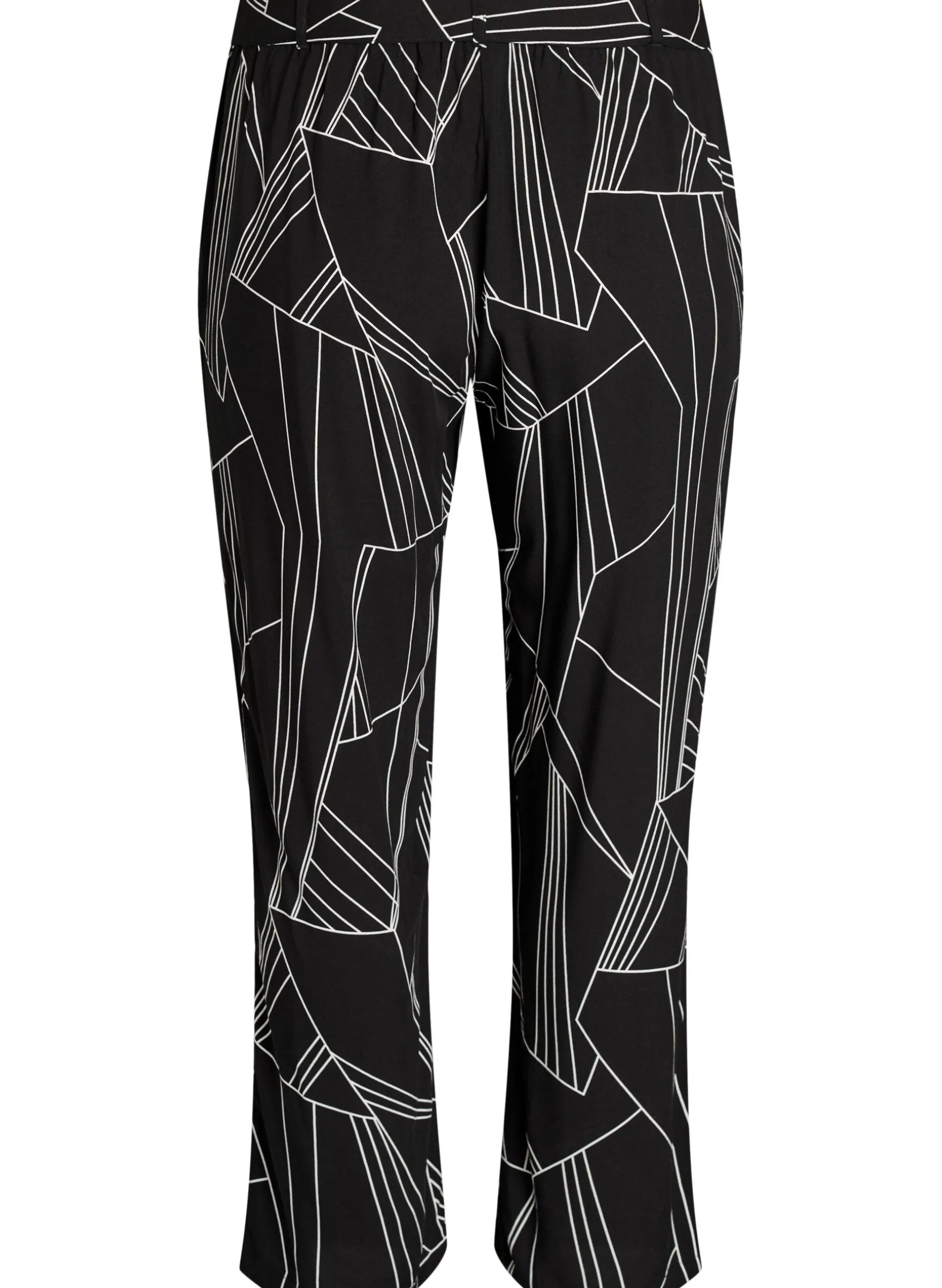 FLASH - Hoch taillierte Hose aus Viskose