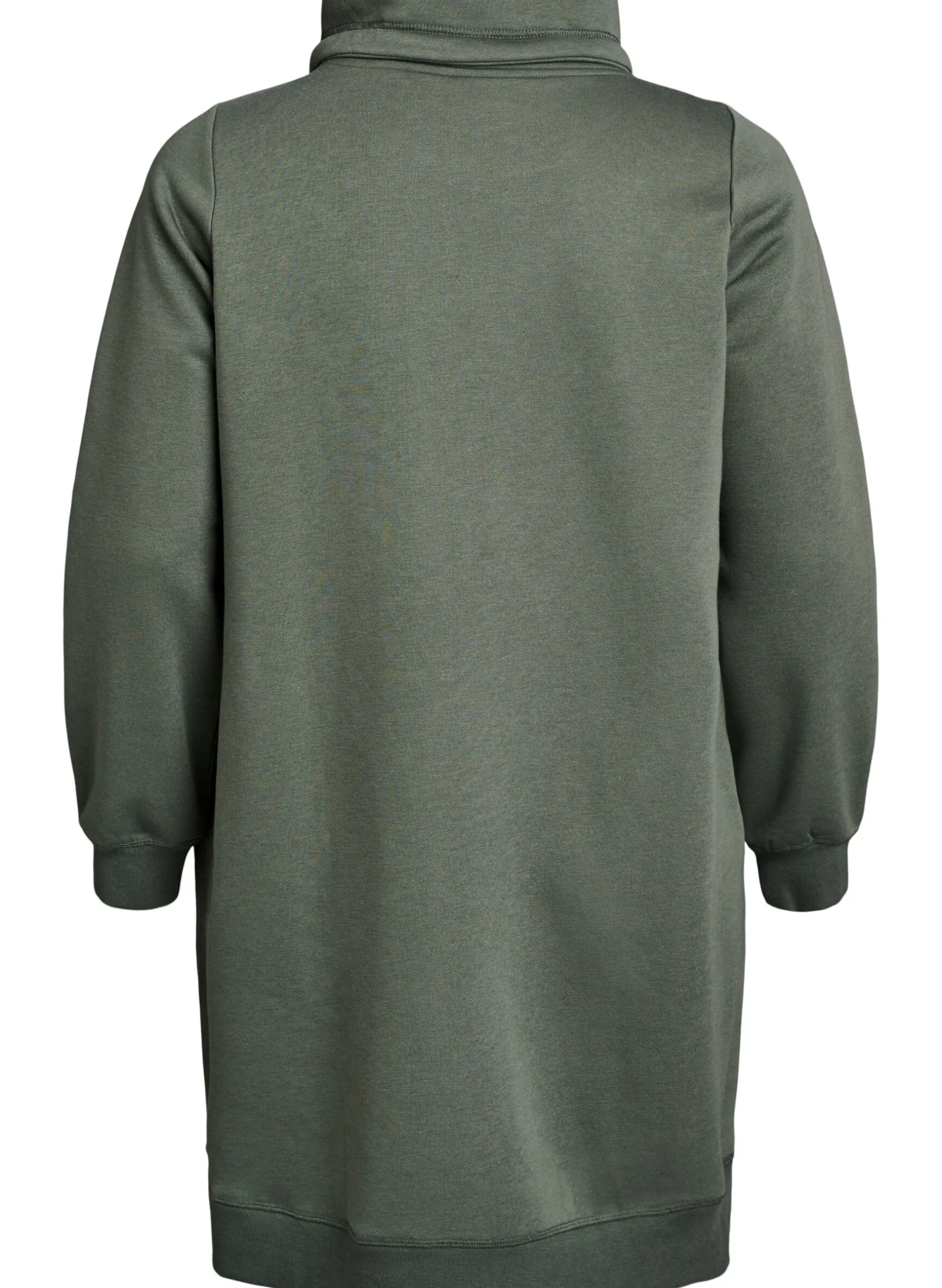 FLASH - Kurzes Sweatshirtkleid mit Stehkragen und Taschen