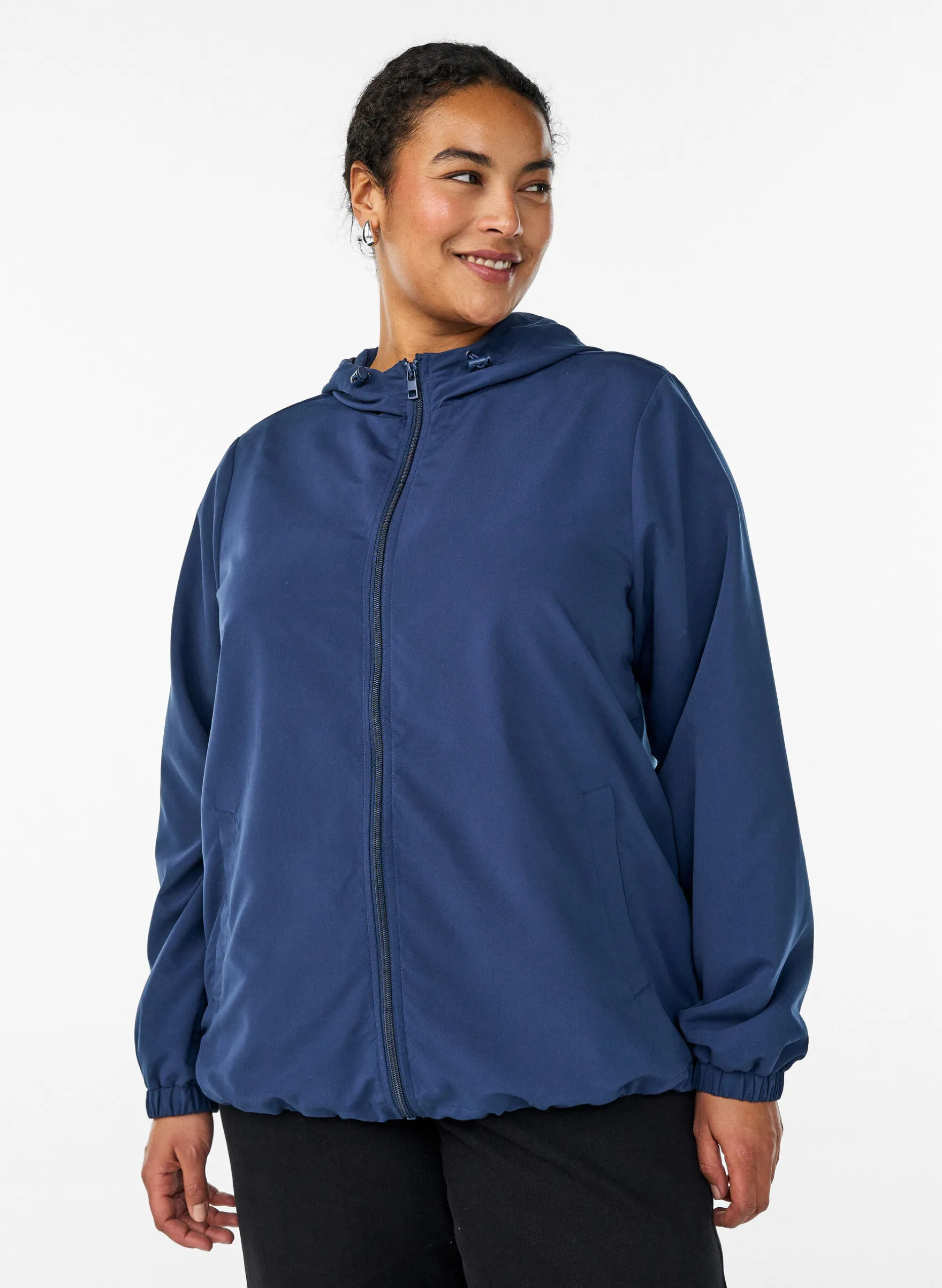 FLASH - Leichte Jacke mit Kapuze und Reißverschluss