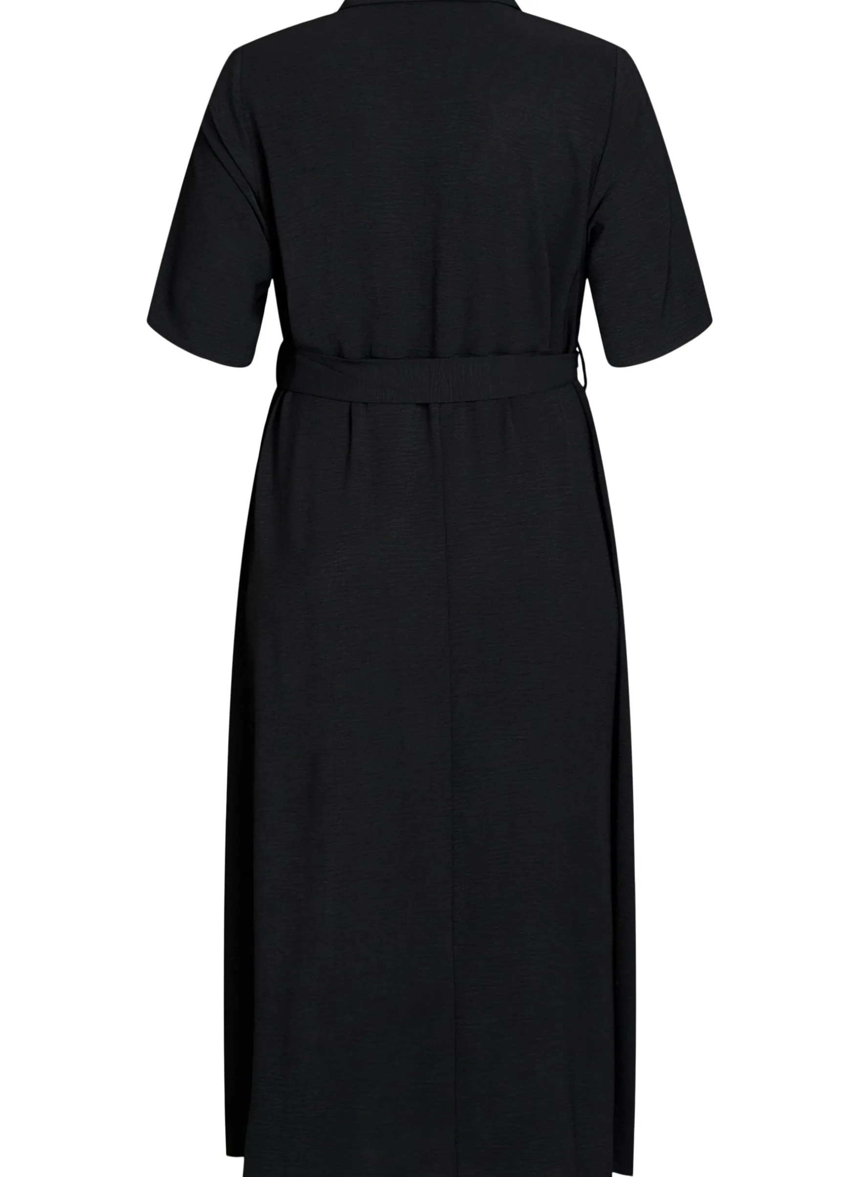 FLASH - Midi Hemdblusenkleid mit Bindegürtel
