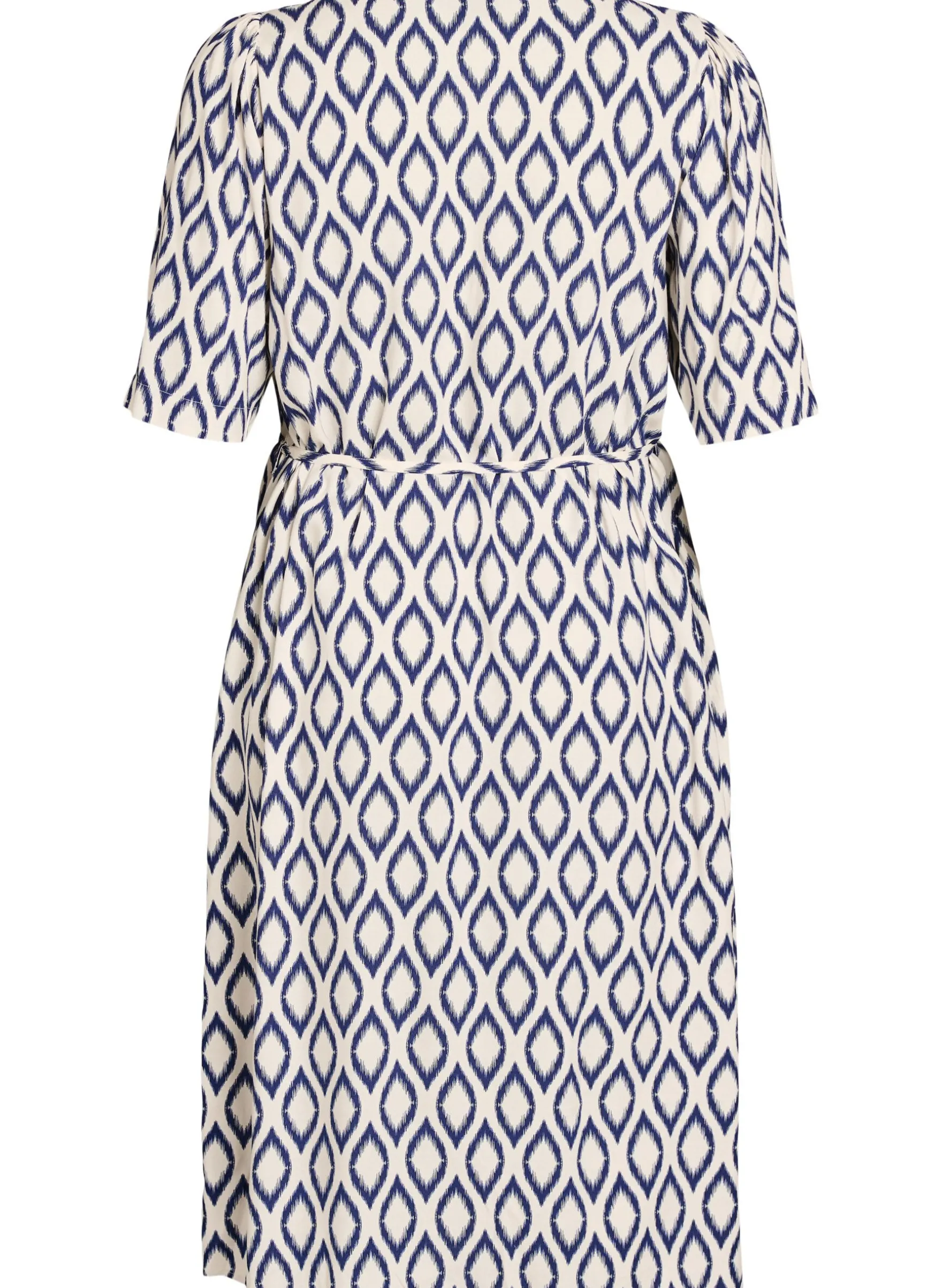 FLASH - Midikleid mit Print und Bindegürtel