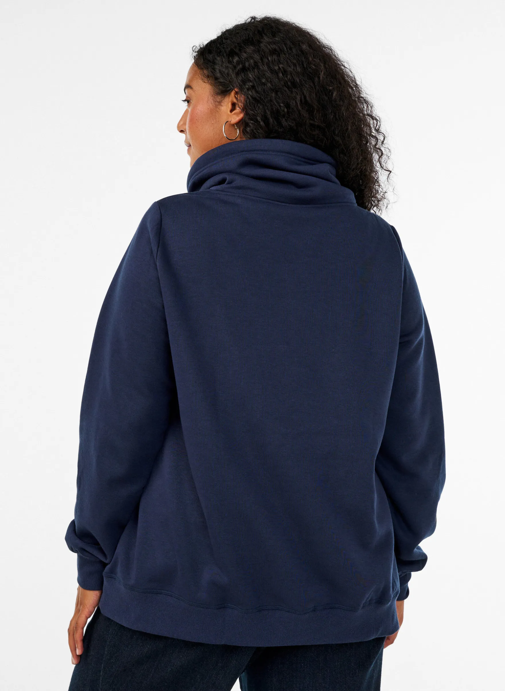 FLASH - Sweatshirt mit Stehkragen und Taschen