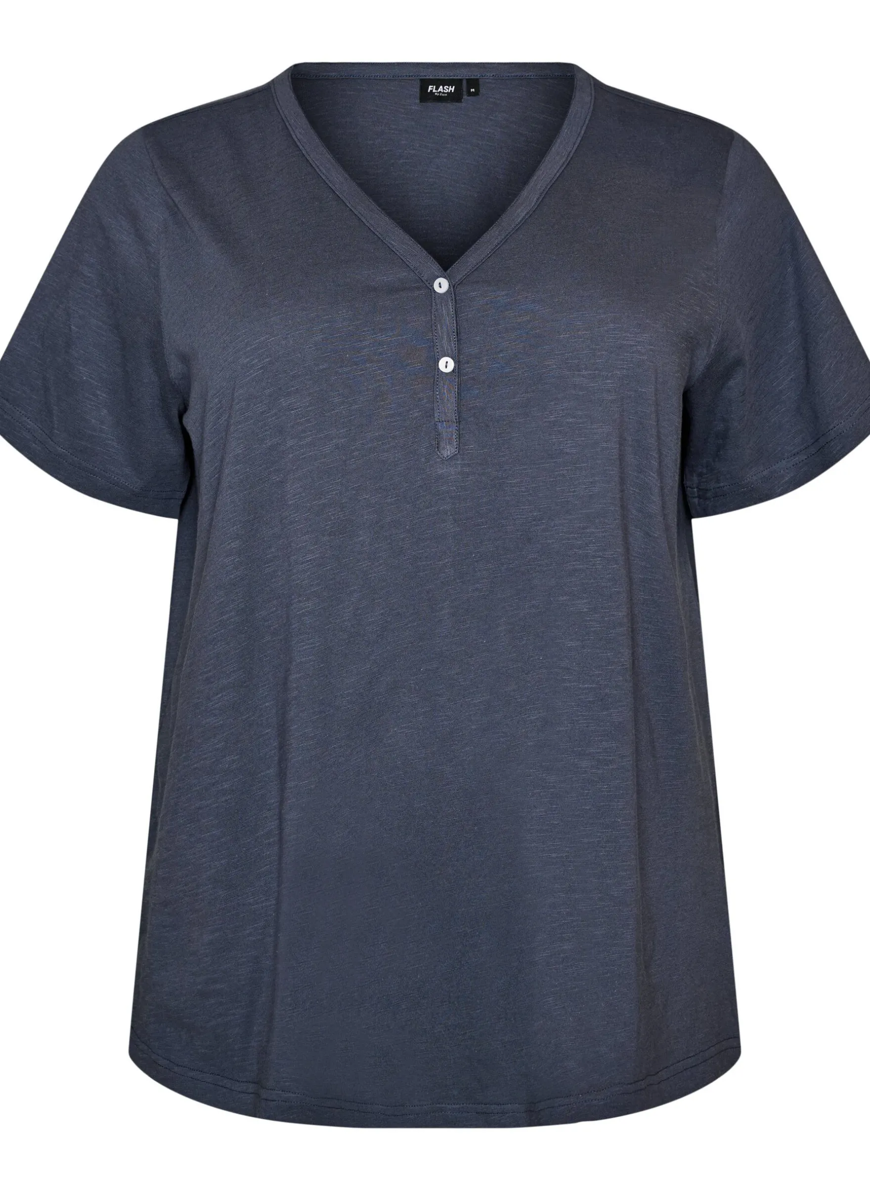 FLASH - T-Shirt mit Knopfleiste
