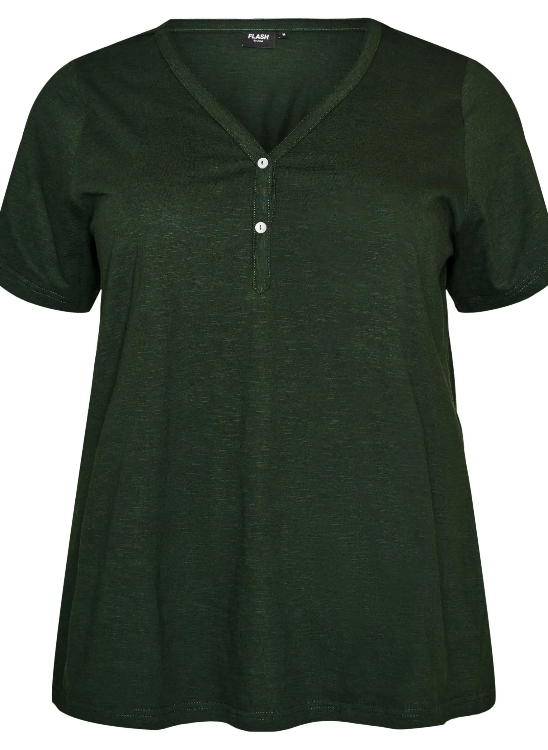 FLASH - T-Shirt mit Knopfleiste
