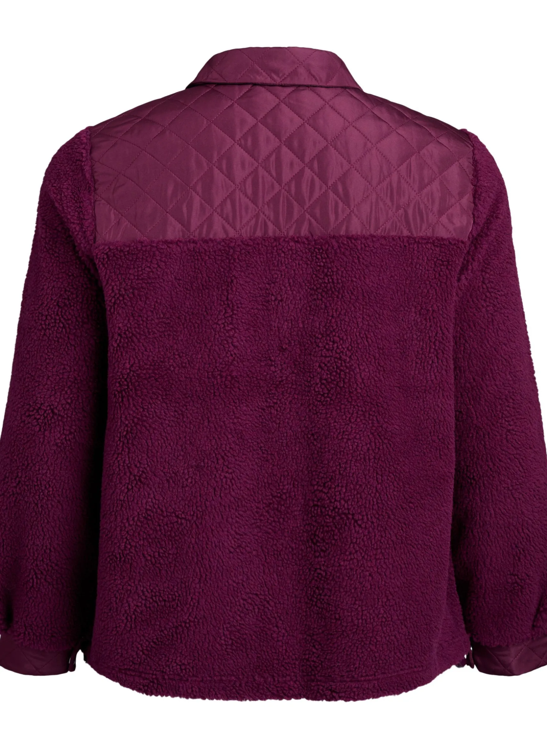 Fleecejacke mit gesteppten Details